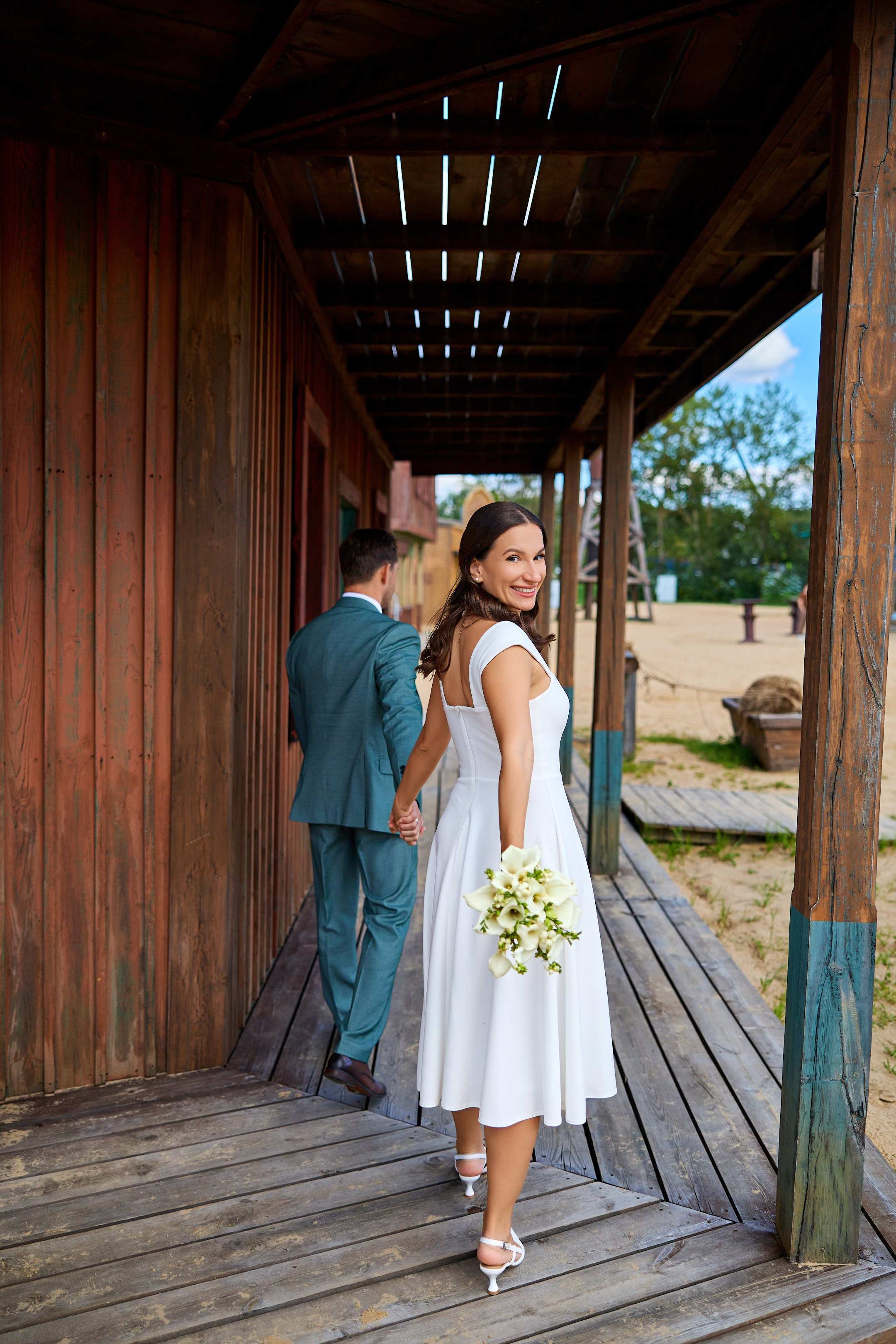 Свадебная фотосессия в Кинопарке Москино. Свадебный фотограф Сергей Колбинский