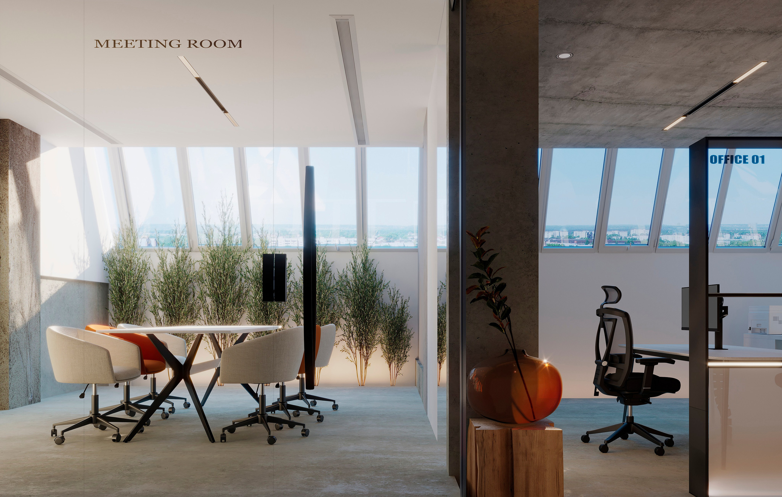 Офис 225,57 кв. м. 3D визуализатор