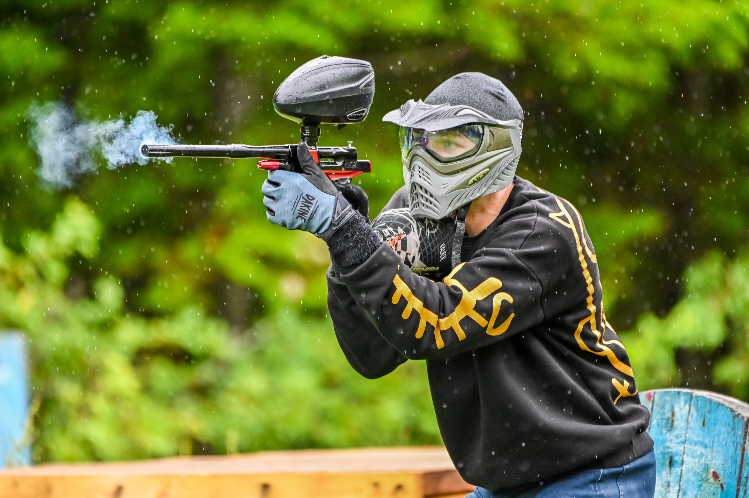 Пейнтбол в Дождь. Фоторепортажи Сахалина