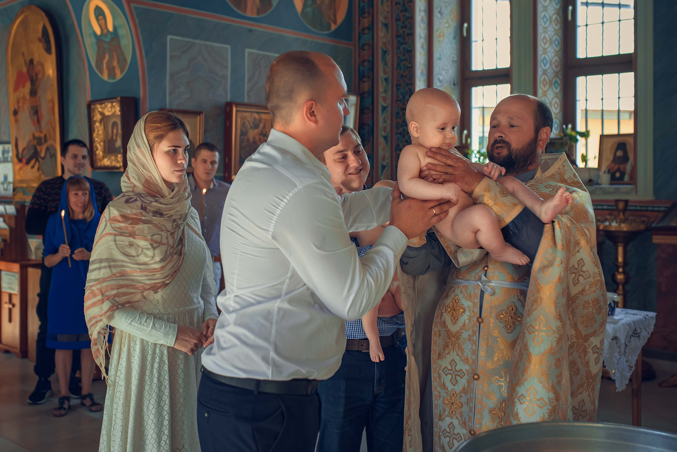 Таинство Крещения. Максим и Денис. Фотографии. Фотограф Стеценко Наталия. Одинцово, Москва, Московская область