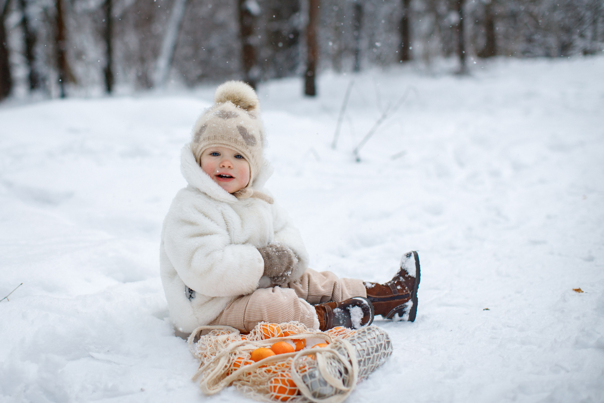 Зимние объятия. Детский и семейный фотограф Мария Киселёва. Москва