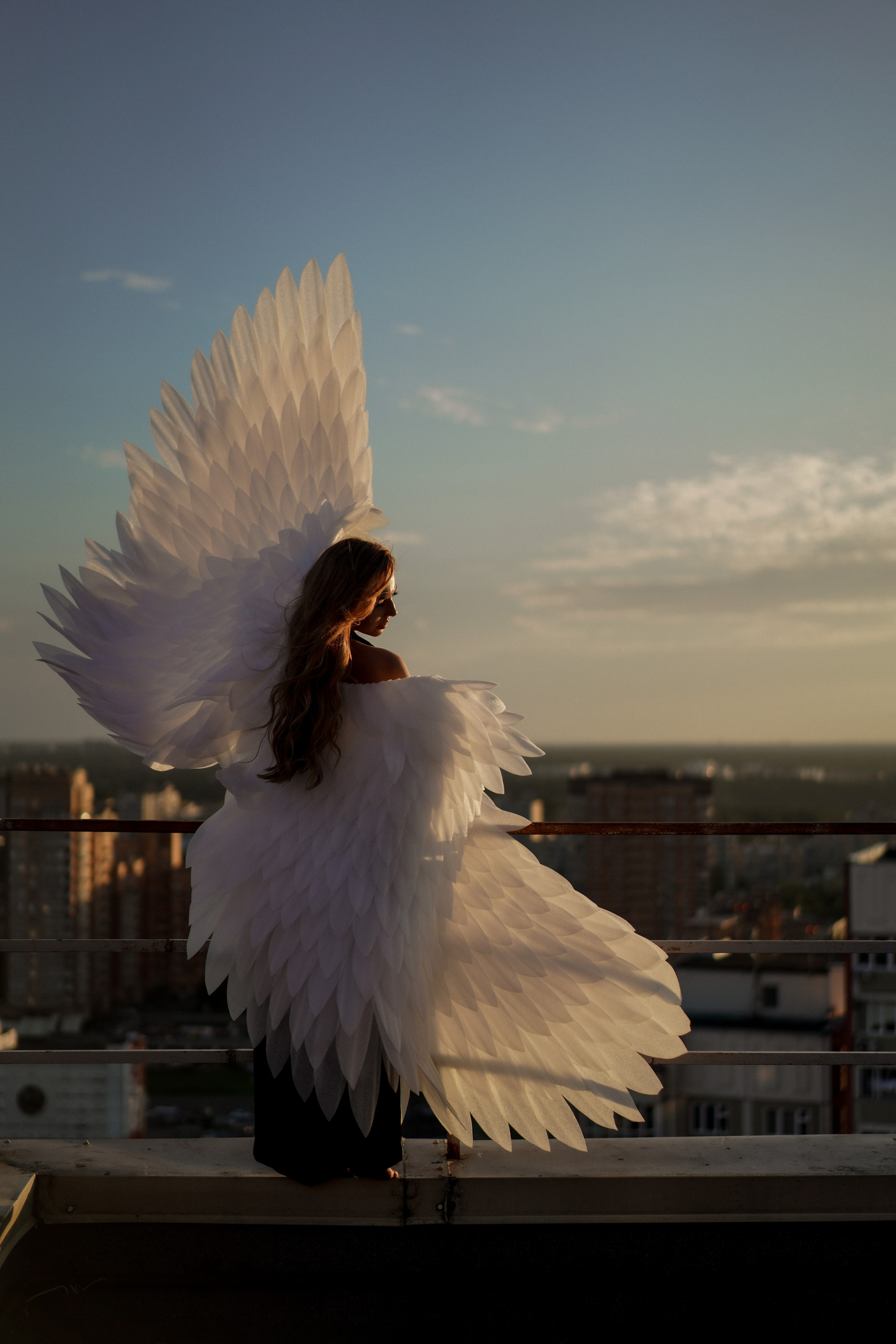 Алина. Ангел на крыше. Портретный фотограф Алёна Счетчикова