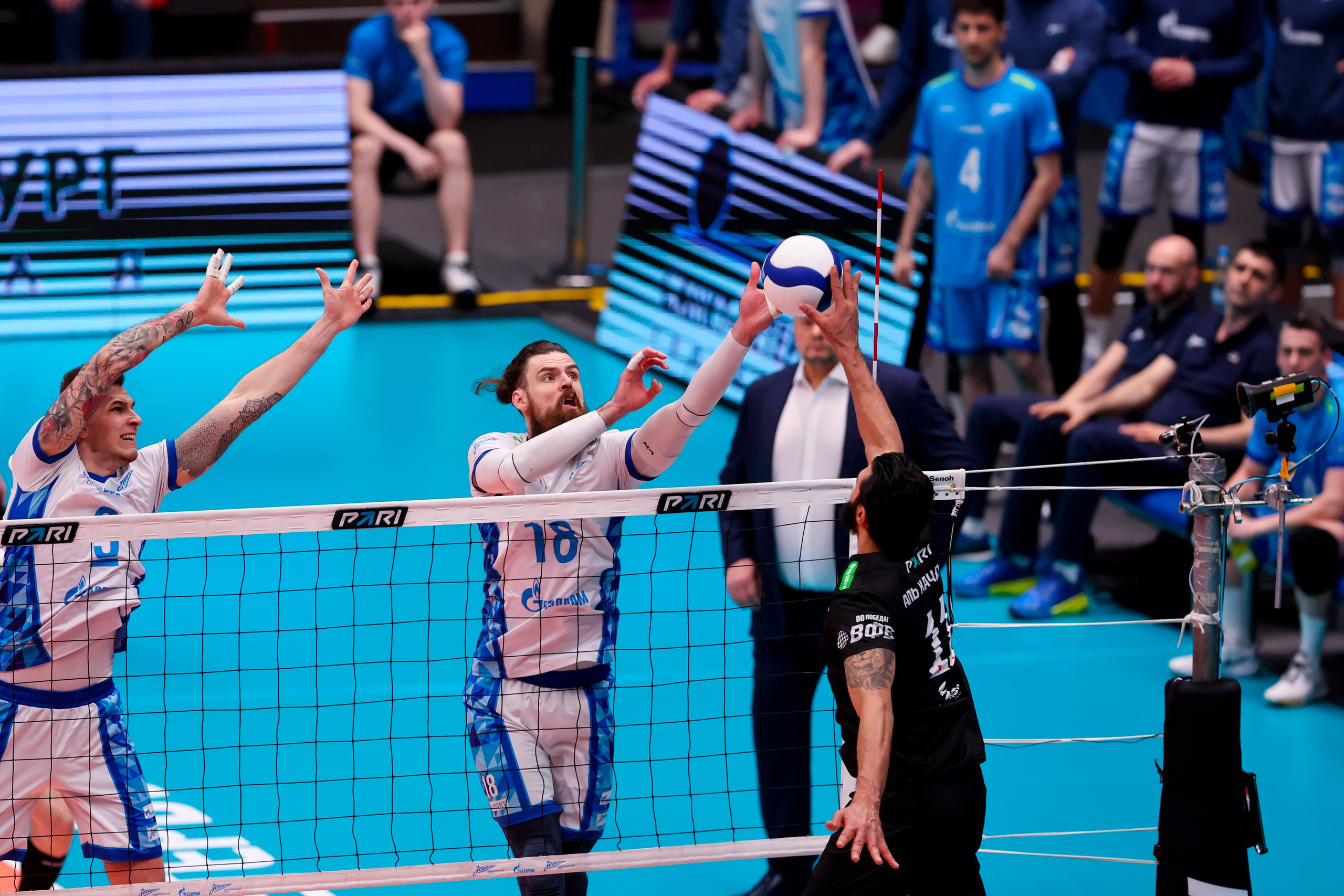 ВК Зенит — ВК Белогорье 08.04.2025. Спортивный и репортажный фотограф Антон Тереханов