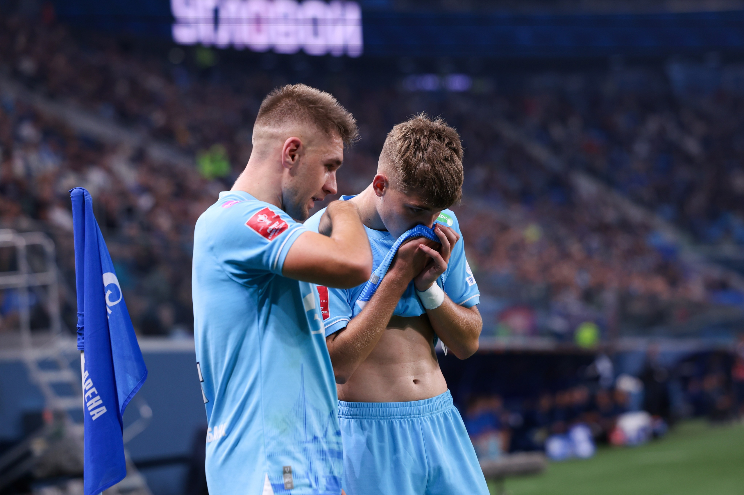 ФК Зенит -ФК Оренбург Fonbet Кубок России 2025/26. Спортивный и репортажный фотограф Антон Тереханов