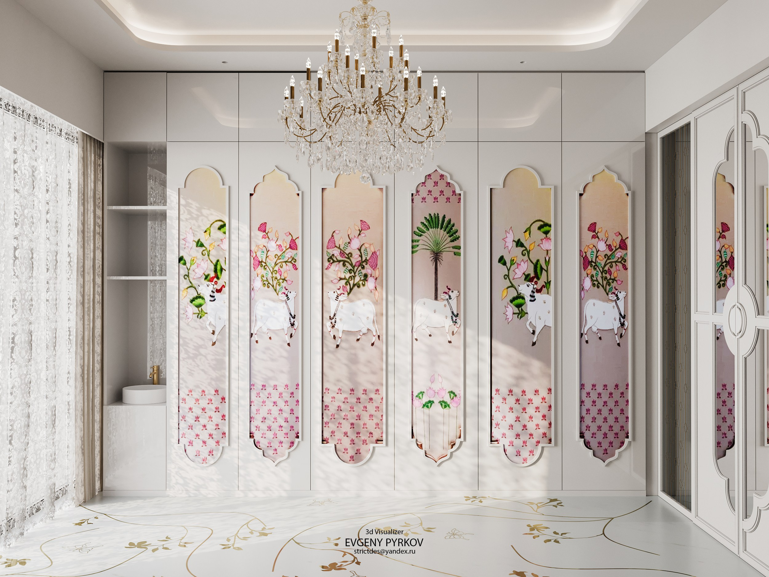 Небольшой храм Кришны. Индия. Мумбаи. Клиент Onecirclemedia. Евгений Пырков — 3d визуализатор интерьеров и экстерьеров России