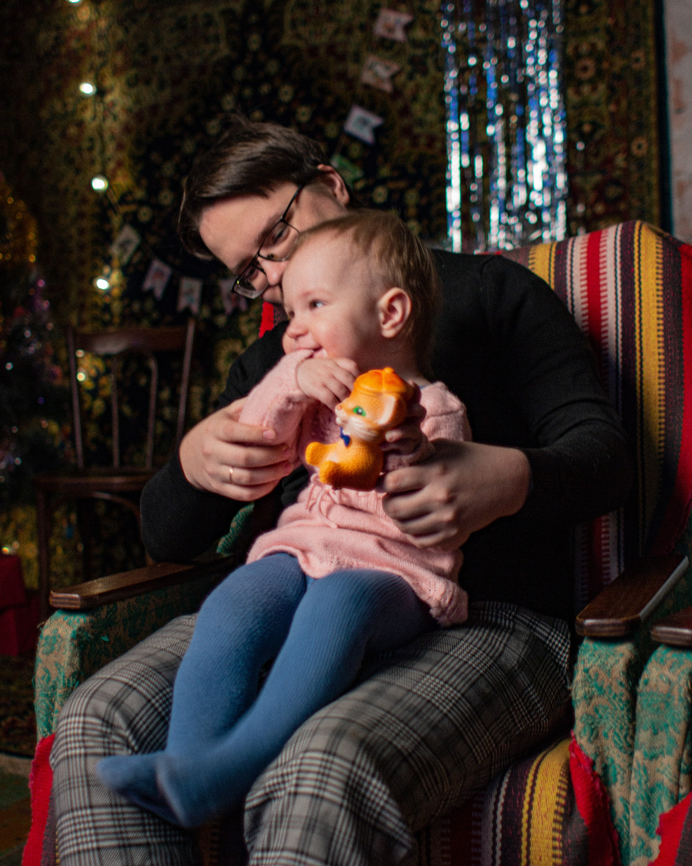 Семейная новогодняя фотосессия в стиле СССР в Нижнем Новгороде