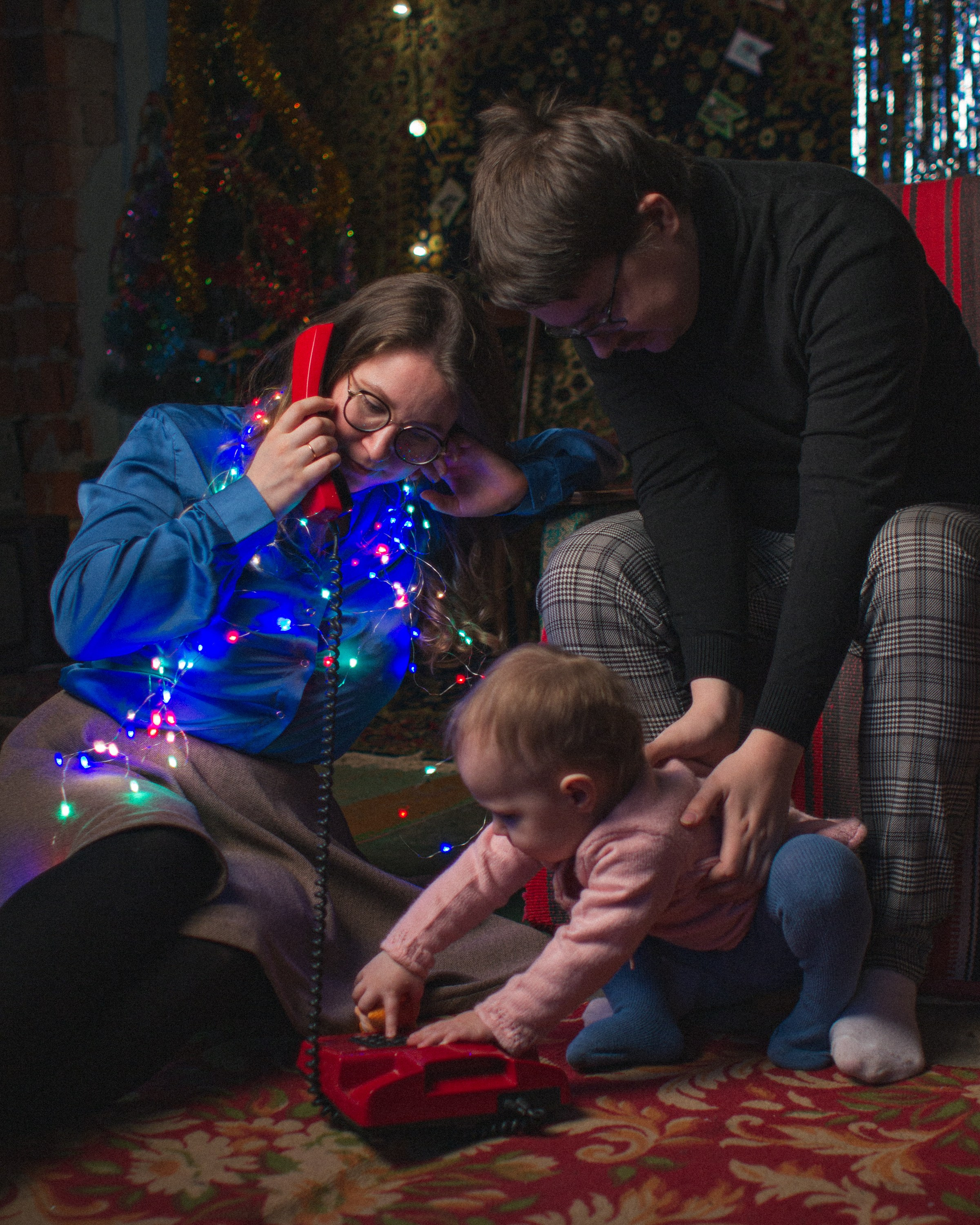 Семейная новогодняя фотосессия в стиле СССР в Нижнем Новгороде