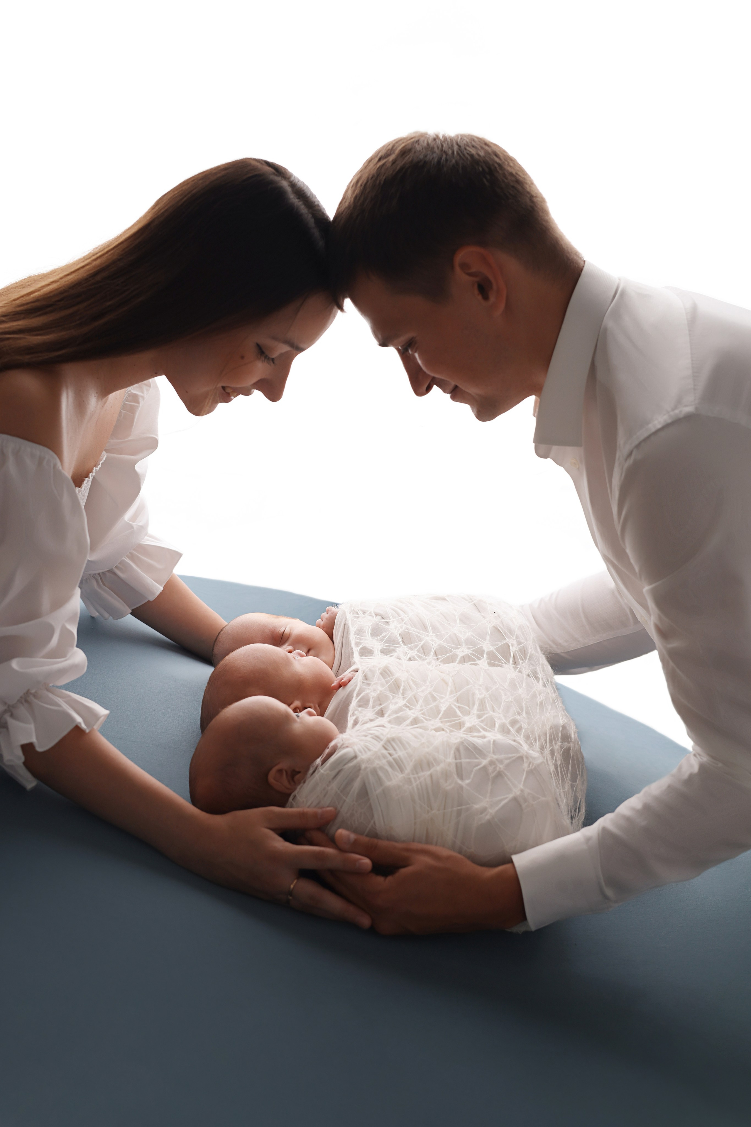 Съемка тройняшек Матвея, Тимофея и Лёвы. Фотограф новорожденных Москва. Ньюборн фотограф Москва