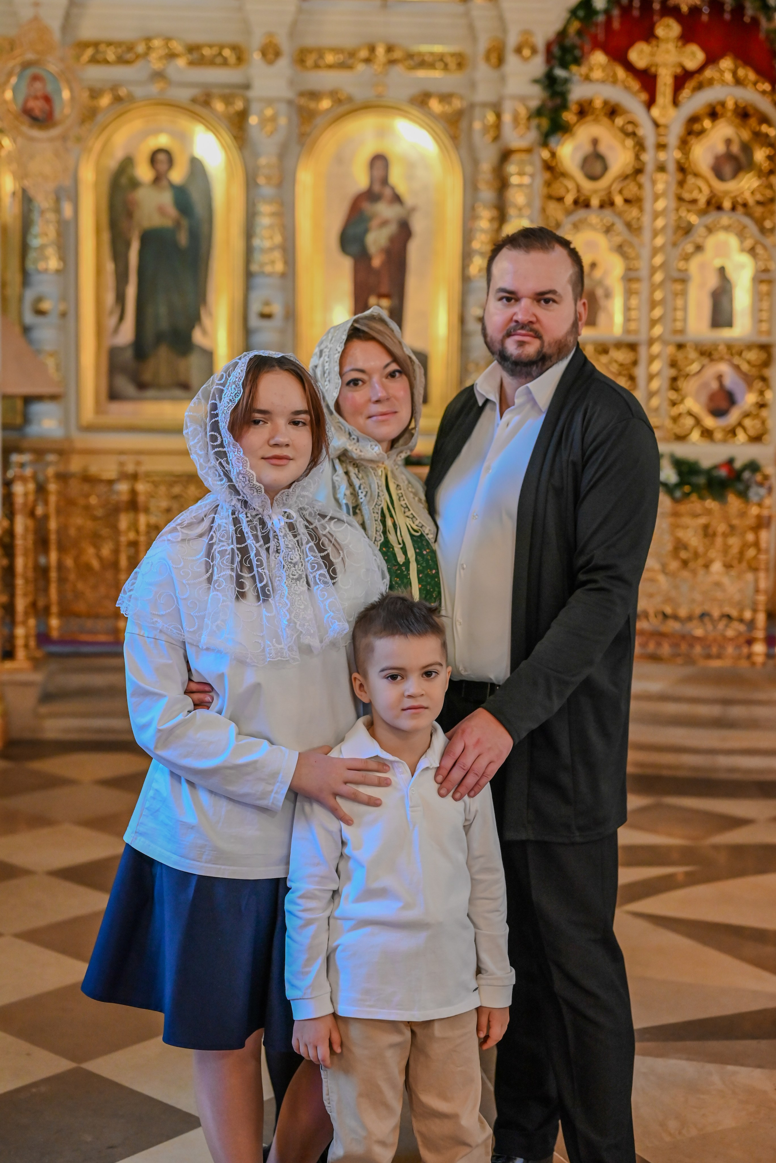Крещение Совхоз Ленина. Семейный и детский фотограф Москва