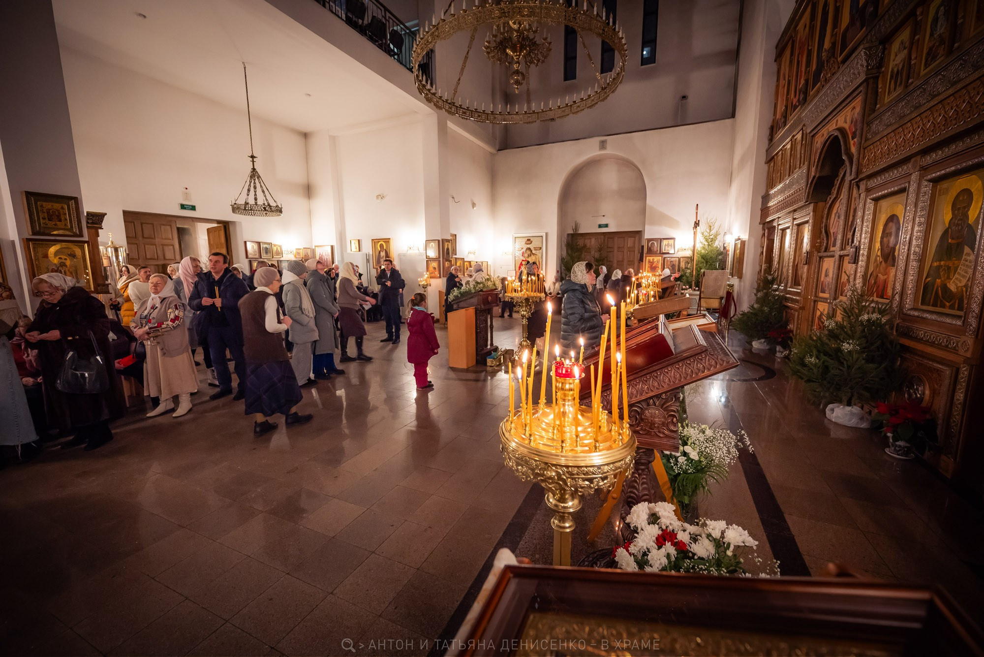 Храм Алексия Мечева в Вешняках. Рождество Христово. Антон и Татьяна Денисенко — В храме