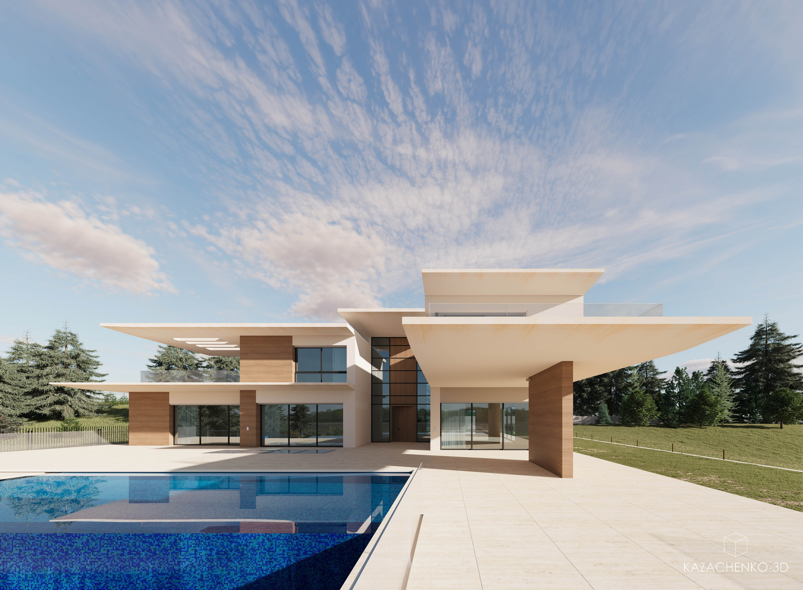 Визуализация экстерьера — Villa Air. 3D-визуализатор Роман Казаченко
