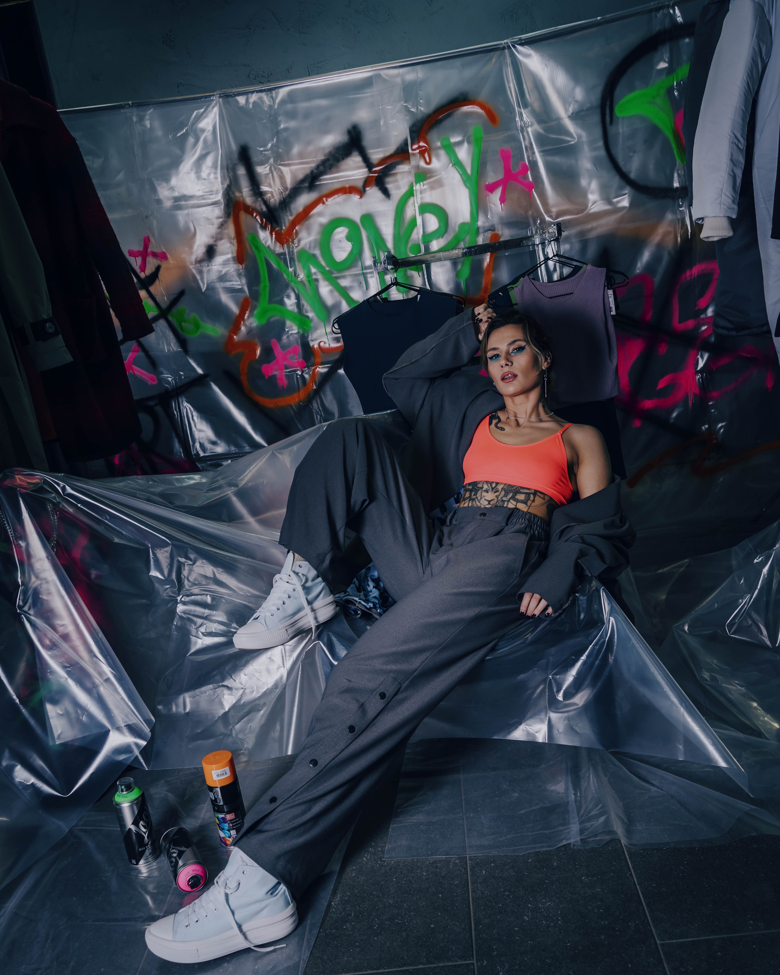 Съёмка дизайнерской коллекции для бренда одежды