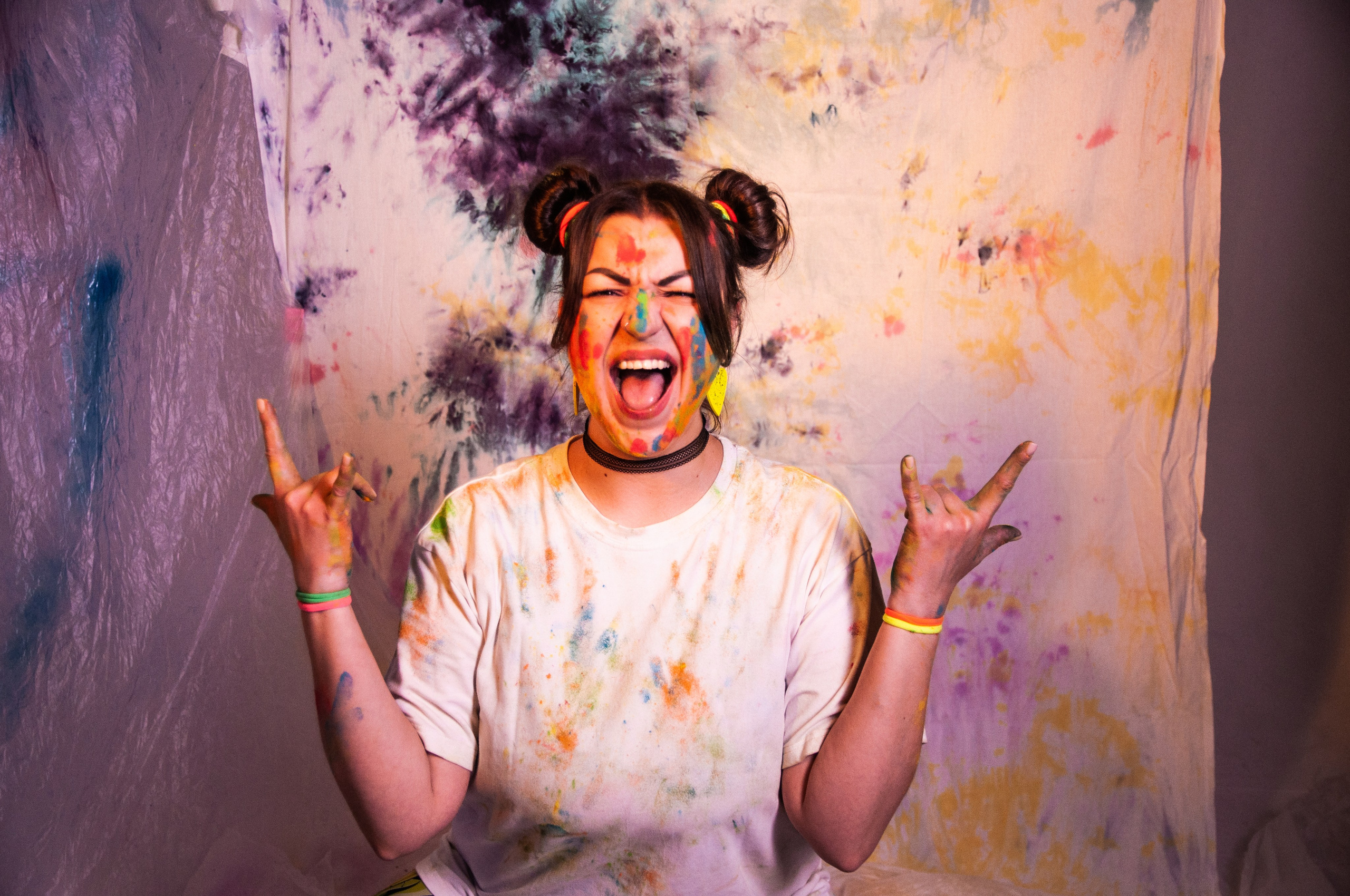 Фотопроект с красками холи. Фотограф Катя Щербина