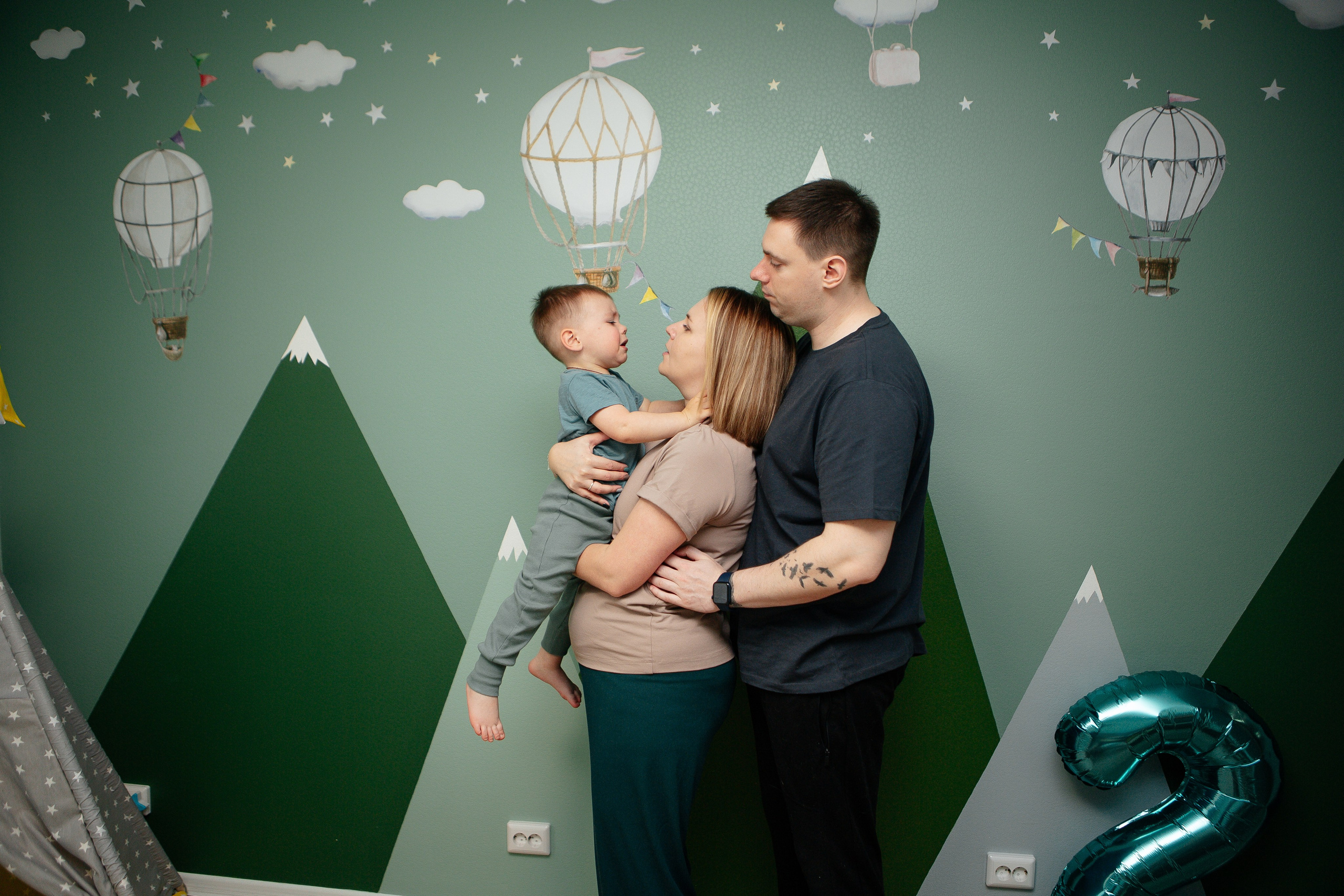 Роман и его семья. Семейный и детский фотограф в Москве Александра Мак