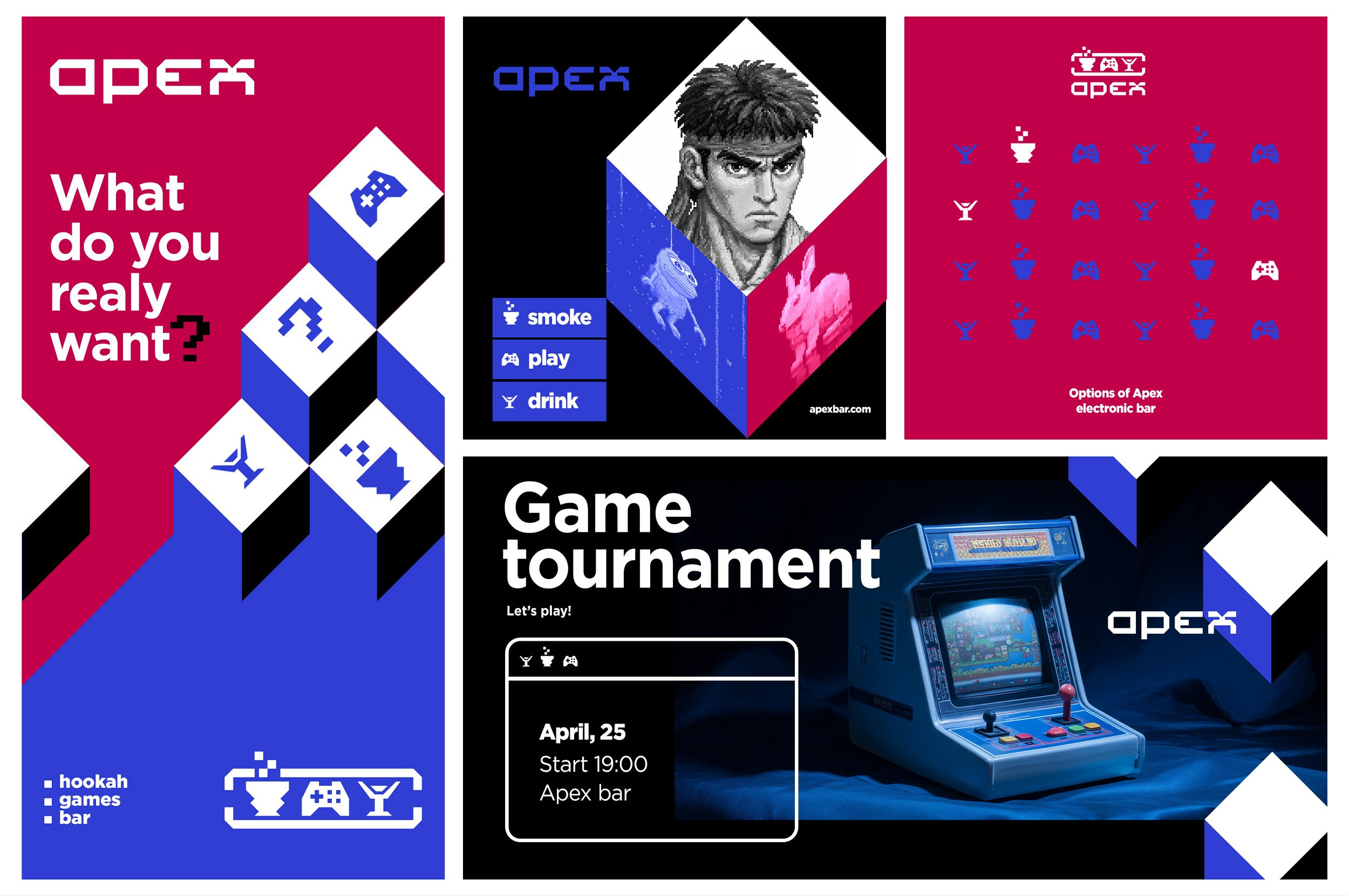 Айдентика APEX BAR. Foodcase.pro