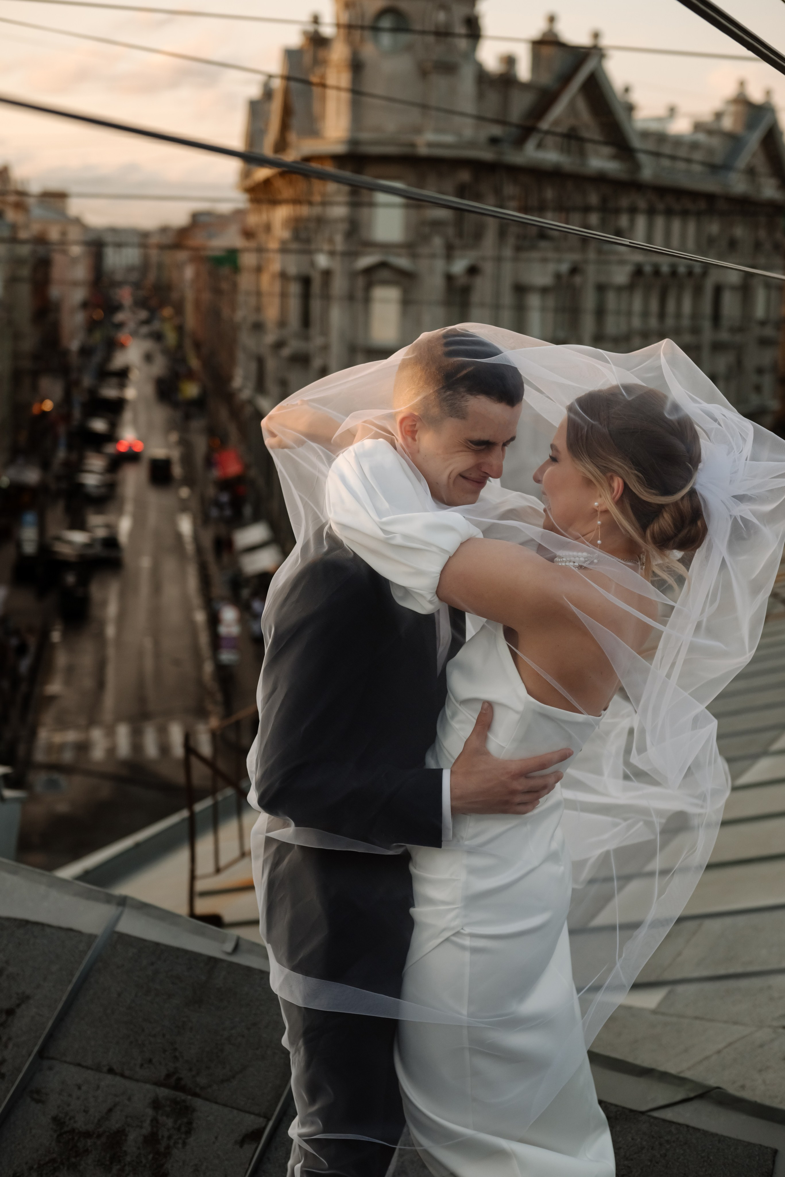 Любовь на крыше. Свадебный и сеейный фотограф в Санкт-Петербурге Елена Худякова