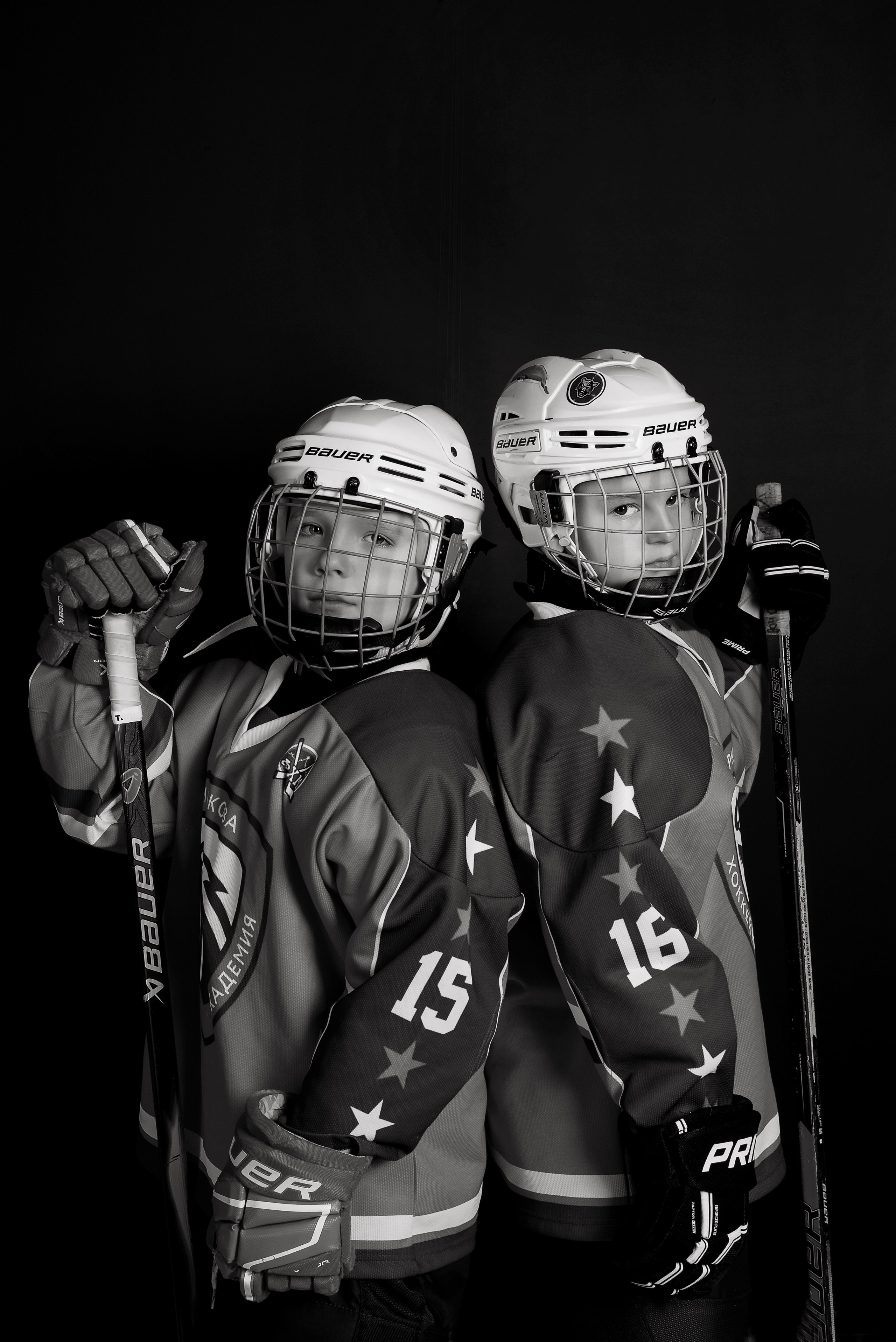 Хоккей — Гимнастика групповая съемка. Детский фотограф в Долгопрудном и Москве