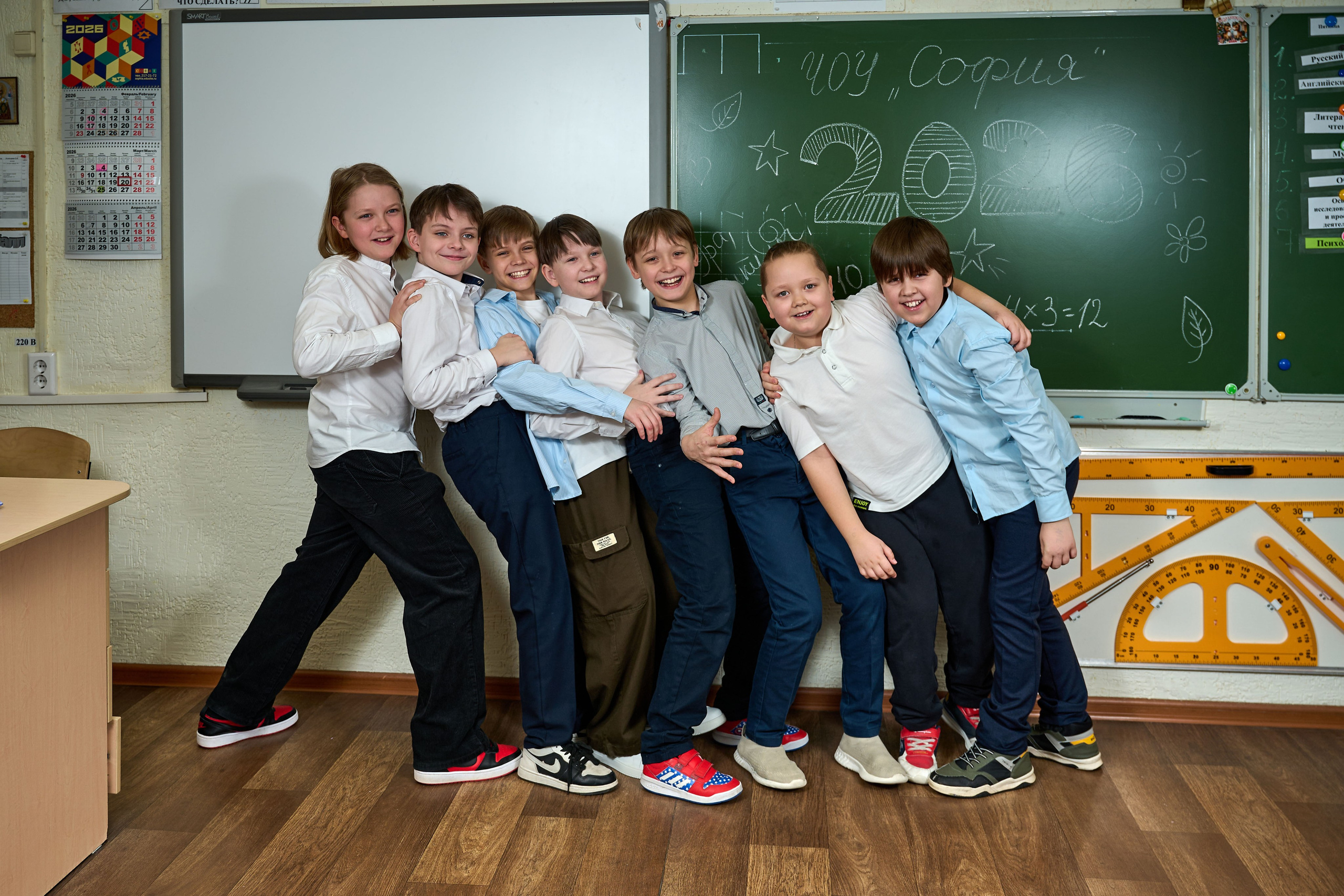В школе. Школьный фотограф в Новосибирске