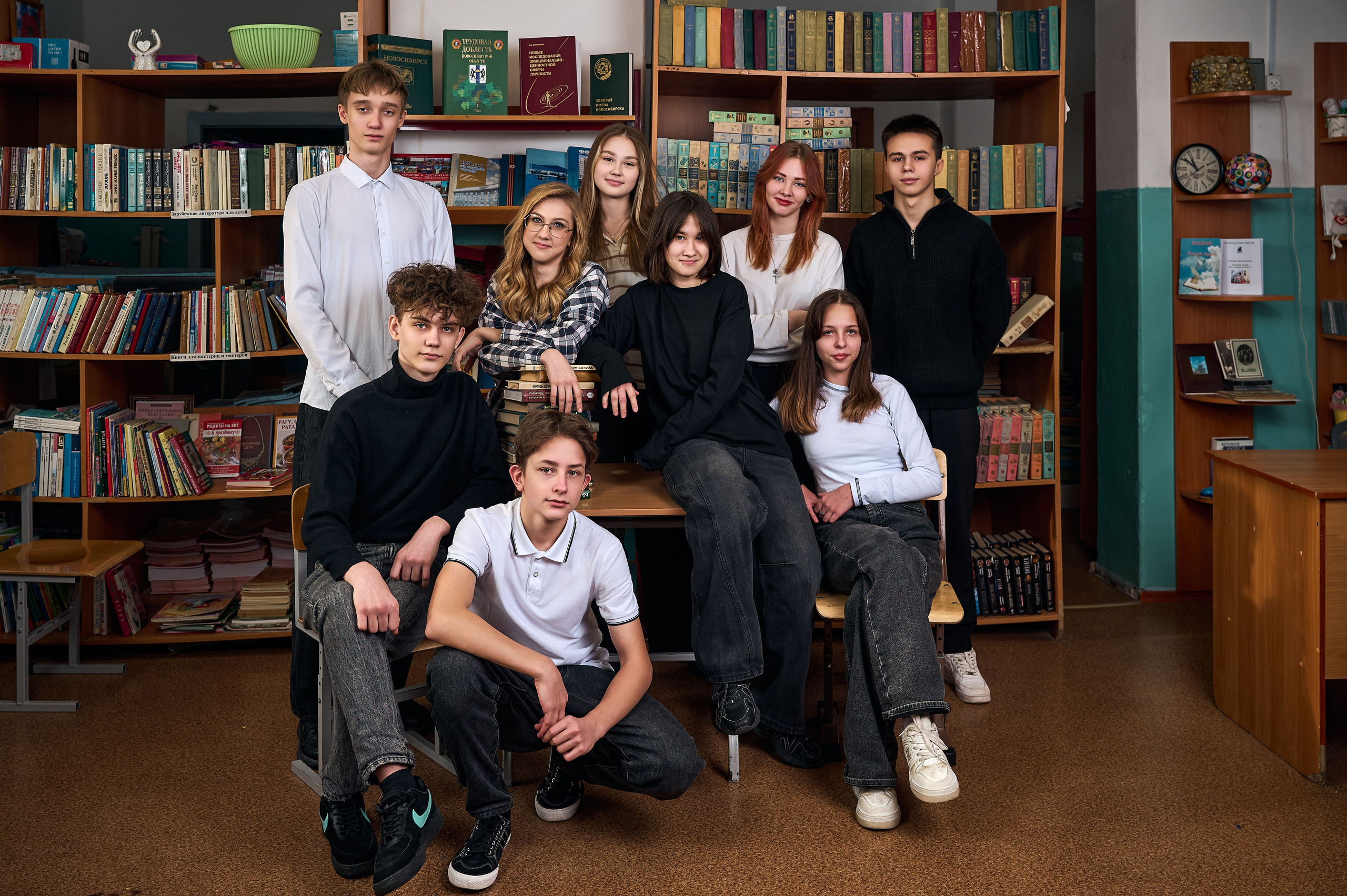В школе. Школьный фотограф в Новосибирске
