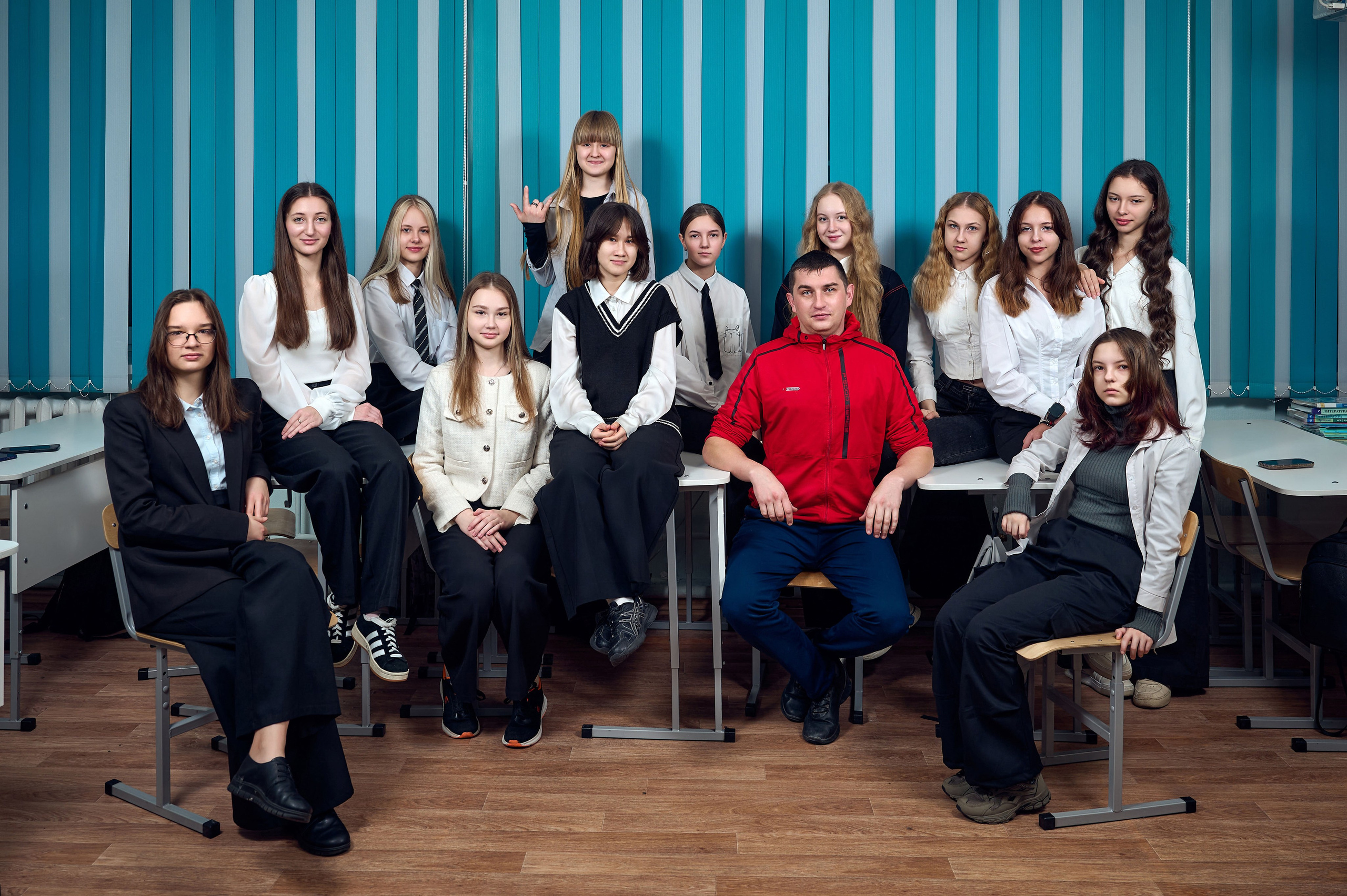 В школе. Школьный фотограф в Новосибирске