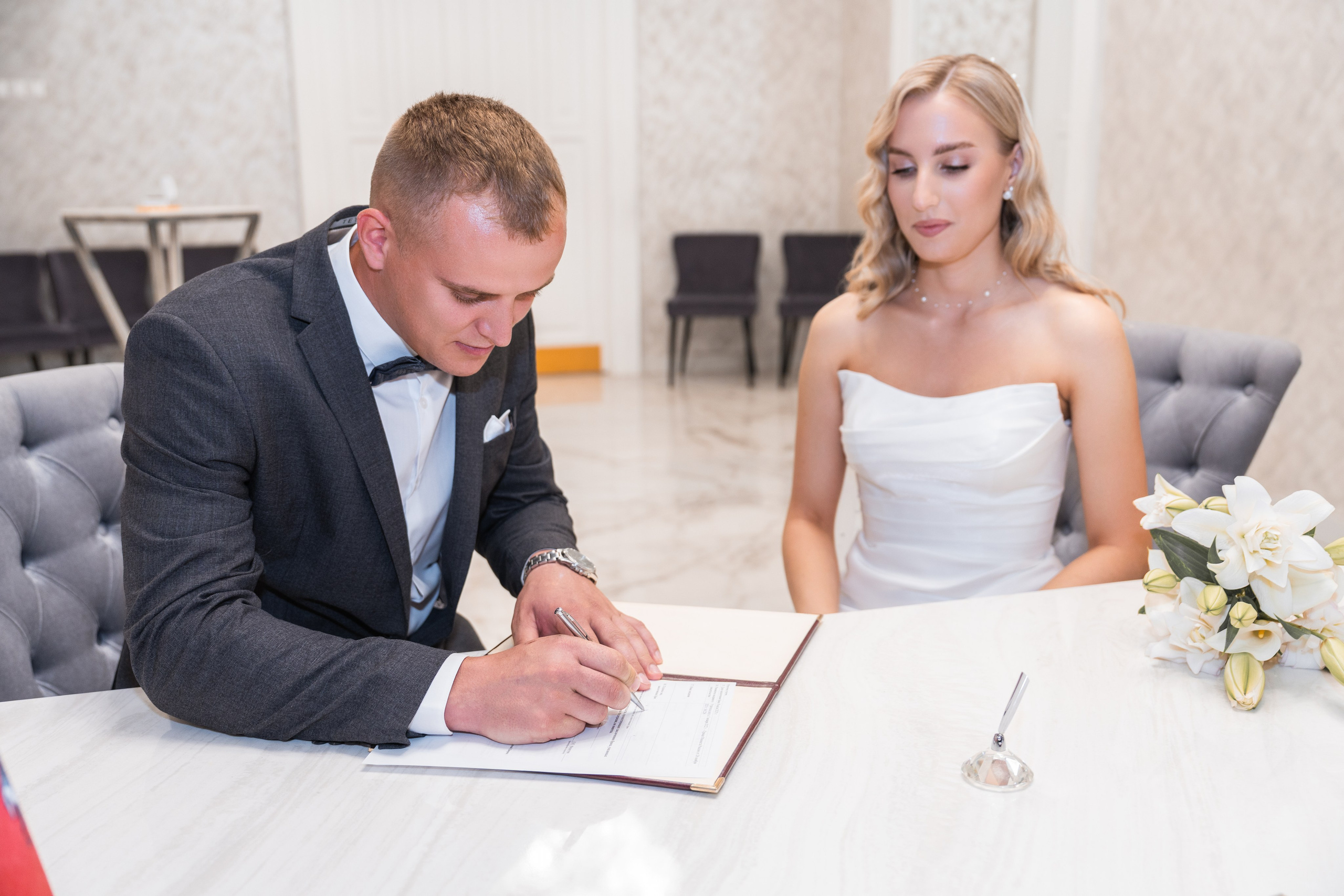 Свадебная фотосессия в Москве, регистрация в Кутузовском ЗАГСе Москва. Свадебный фотограф в Москве Анна Полушина