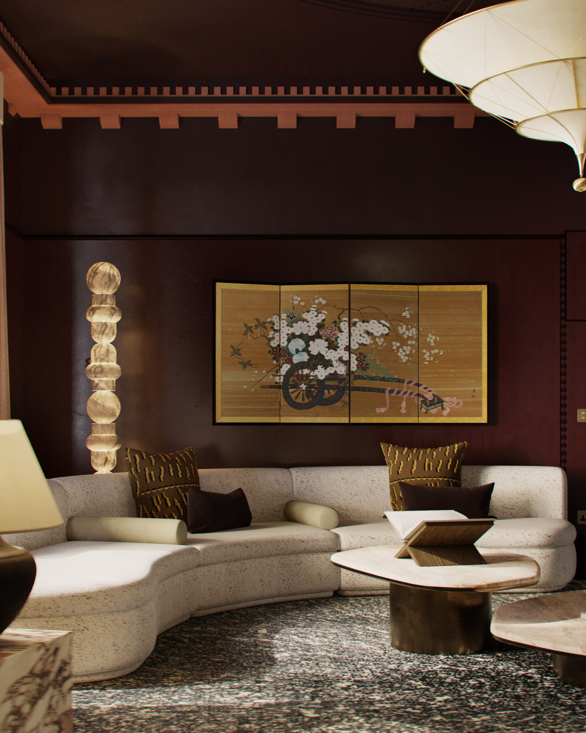 Частная резиденция в стиле Ар-деко и шинуазри 280 m². SHAIMERDINOVA INTERIORS