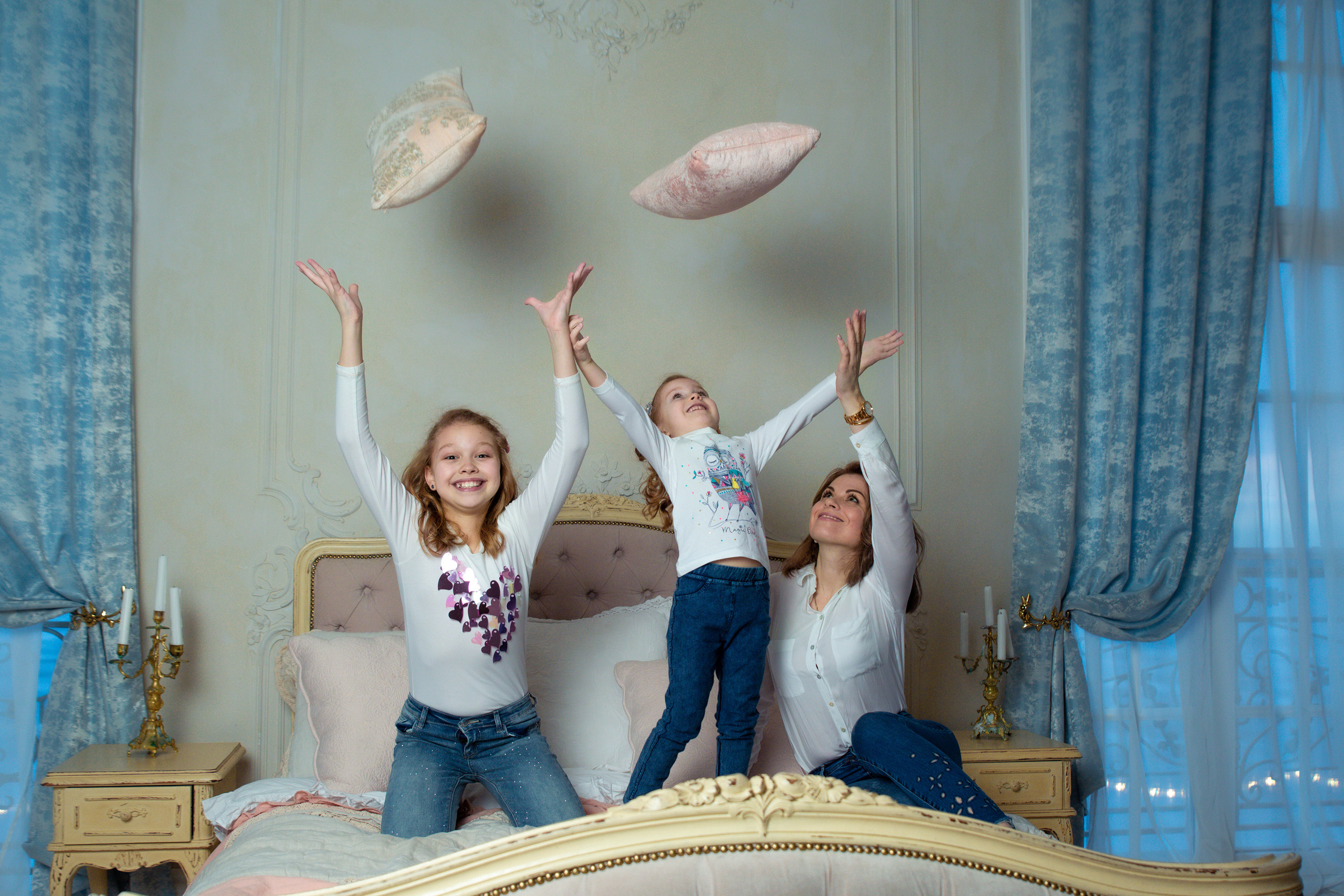 Катя и дочки. Репортажный, семейный, свадебный фотограф Санкт-Петербург Ольга Лесюк