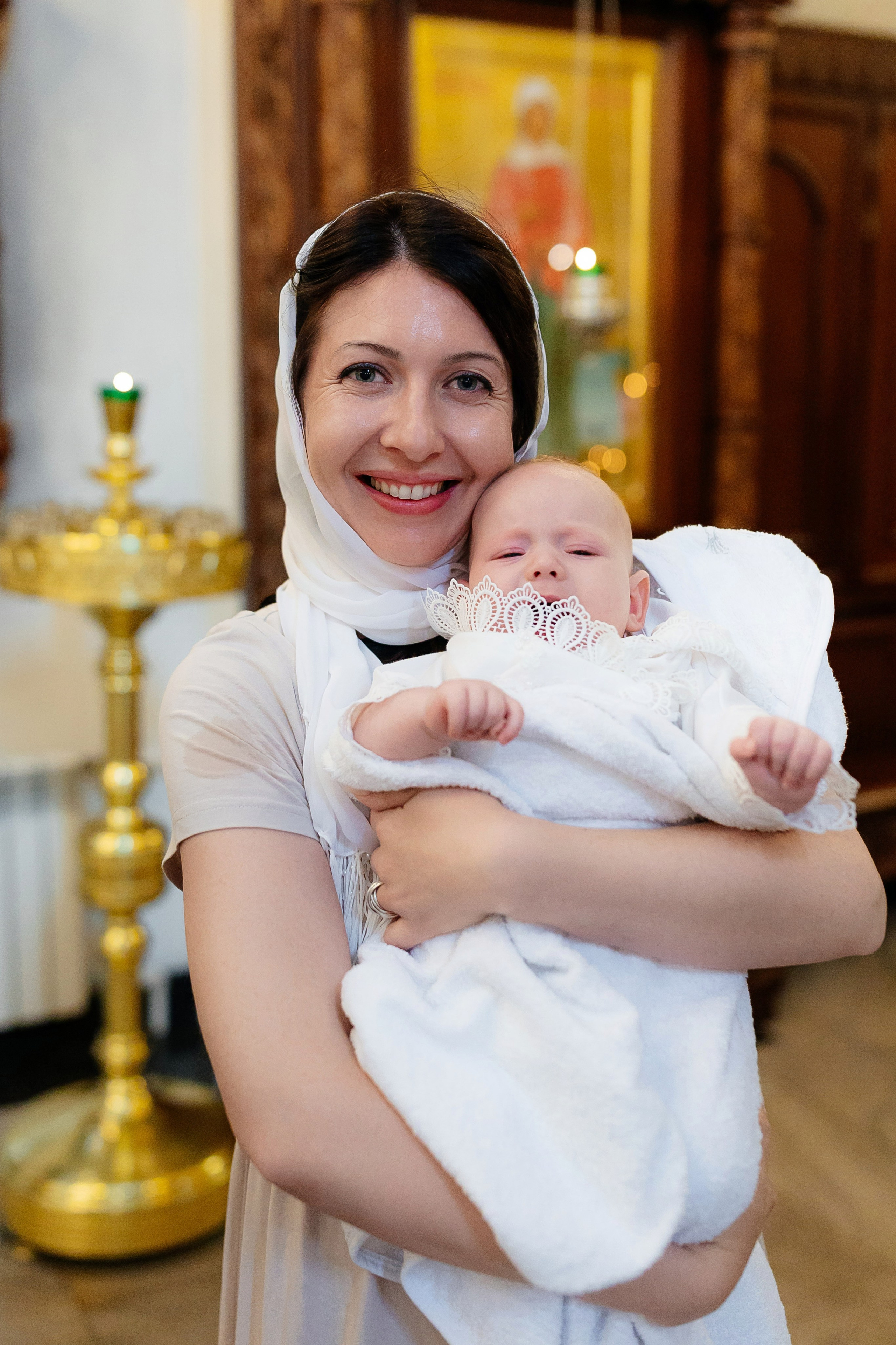 Крещение Анастасии. Семейный и детский фотограф в Москве Александра Мак