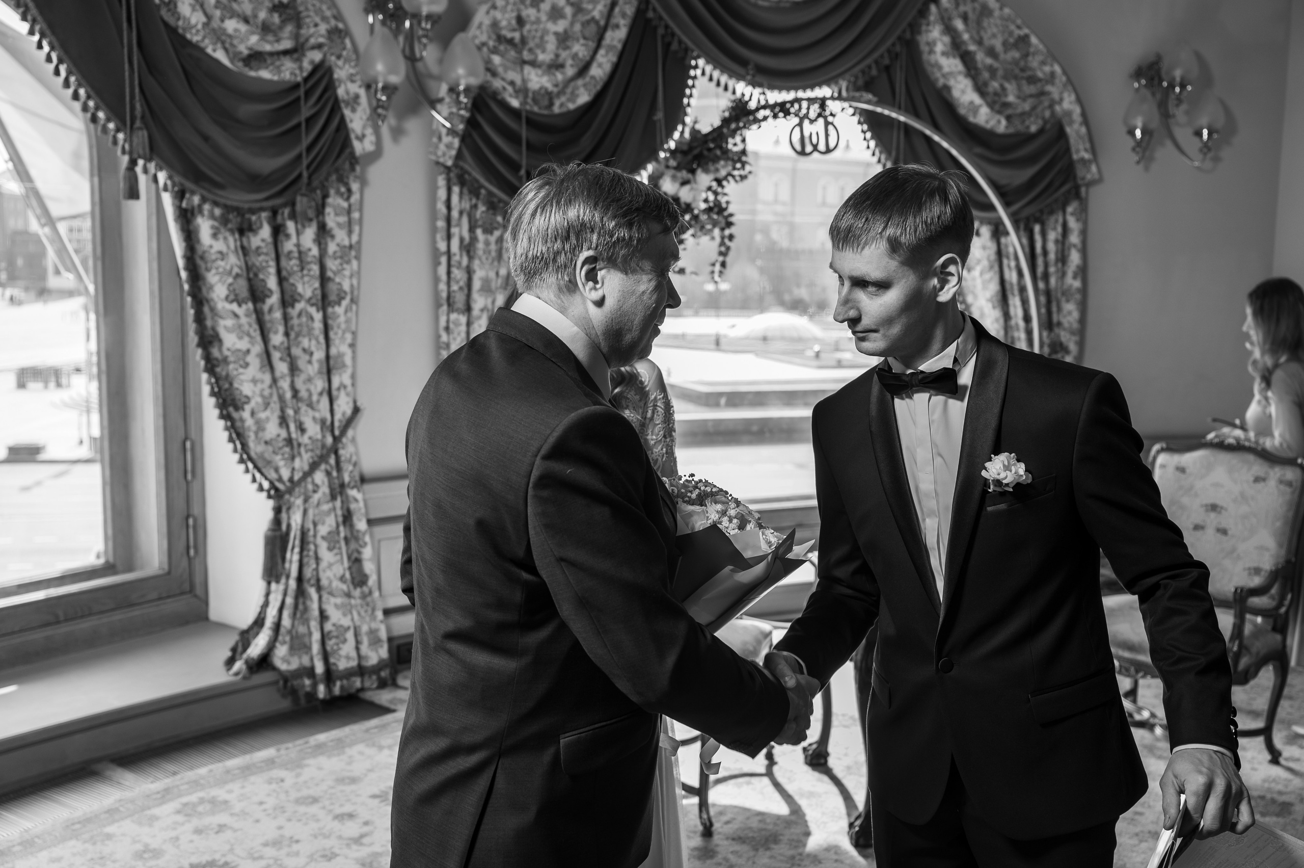 Регистрация брака в гостинице Националь. Свадебный фотограф Москва Юрий Кульман