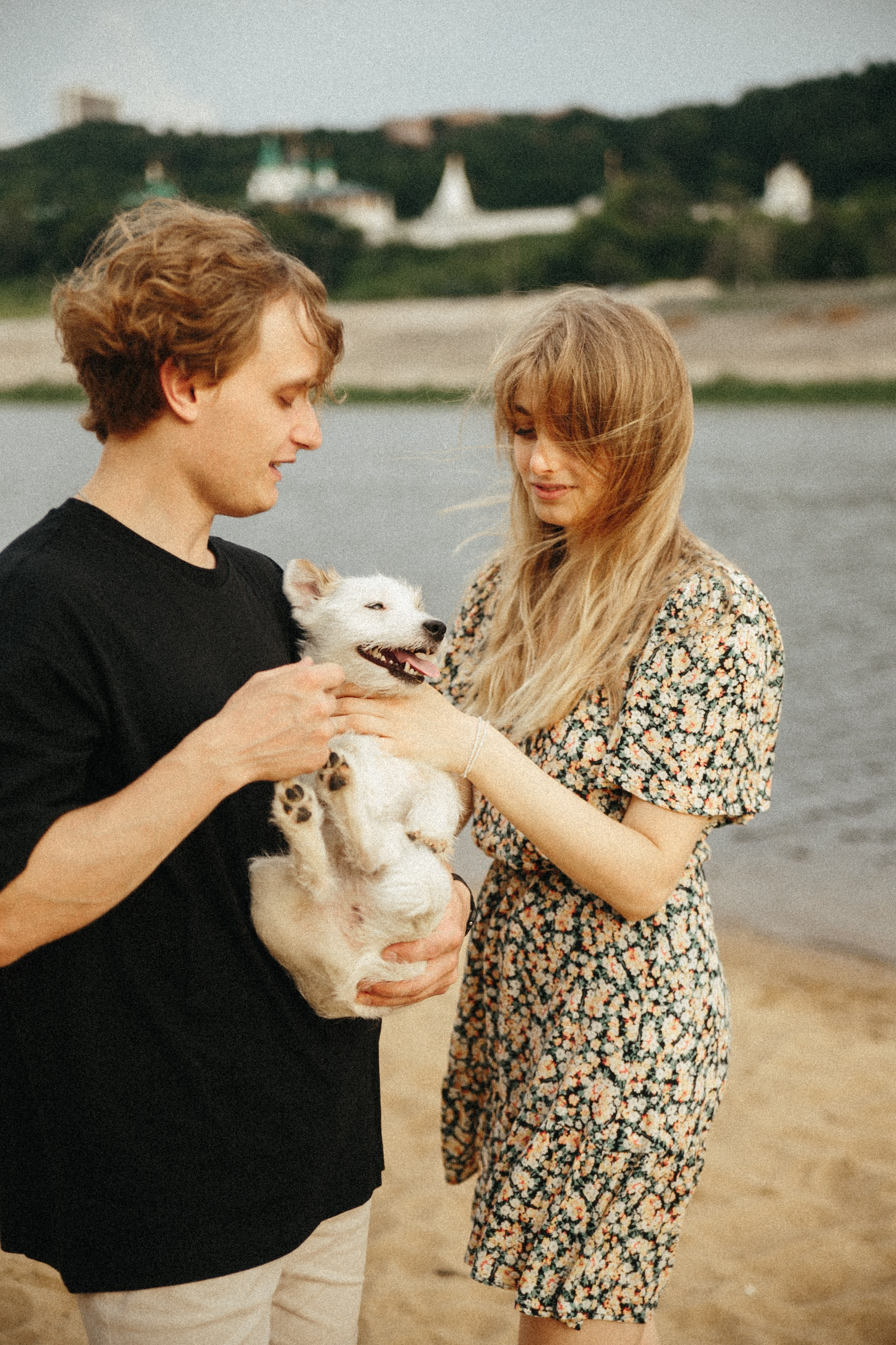 Семейная фотосессия с четырехногим другом. Свадебный и семейный фотограф в Нижнем Новгороде Мезенцев Андрей