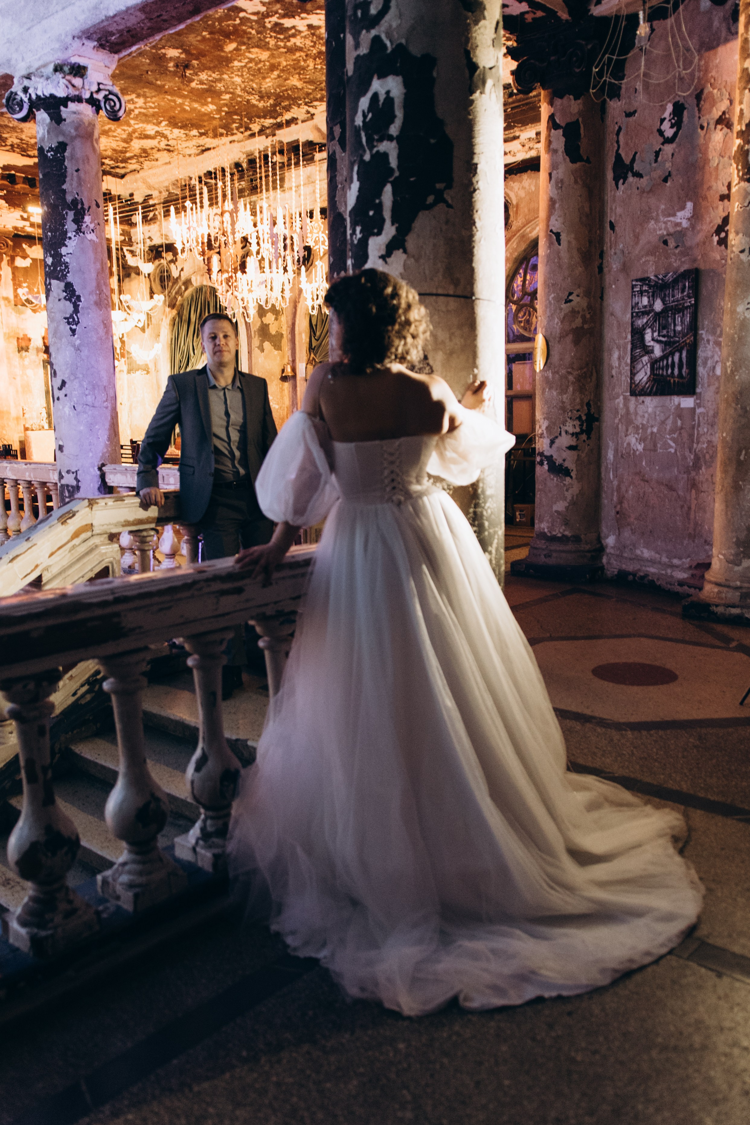 интересная необычная фотосессия свадебная в санкт-петербурге