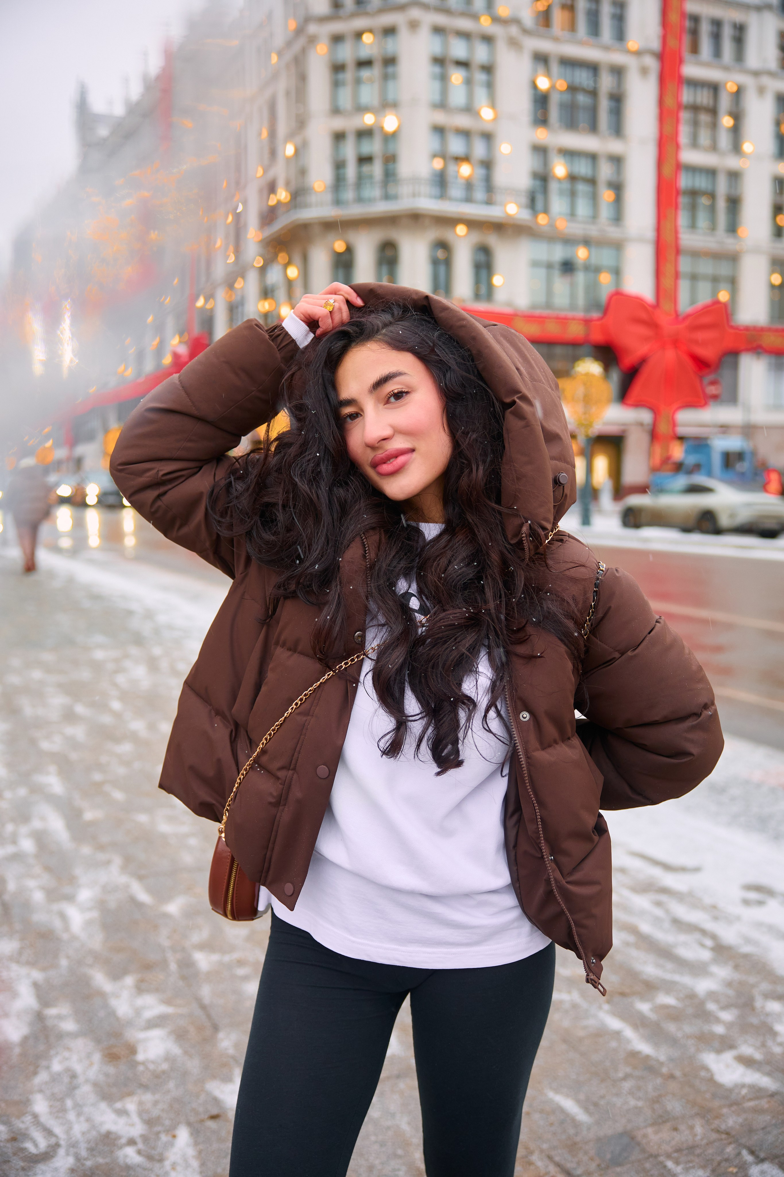 Зимняя уличная фотоессия. Фотограф Москва Карпова Евгения