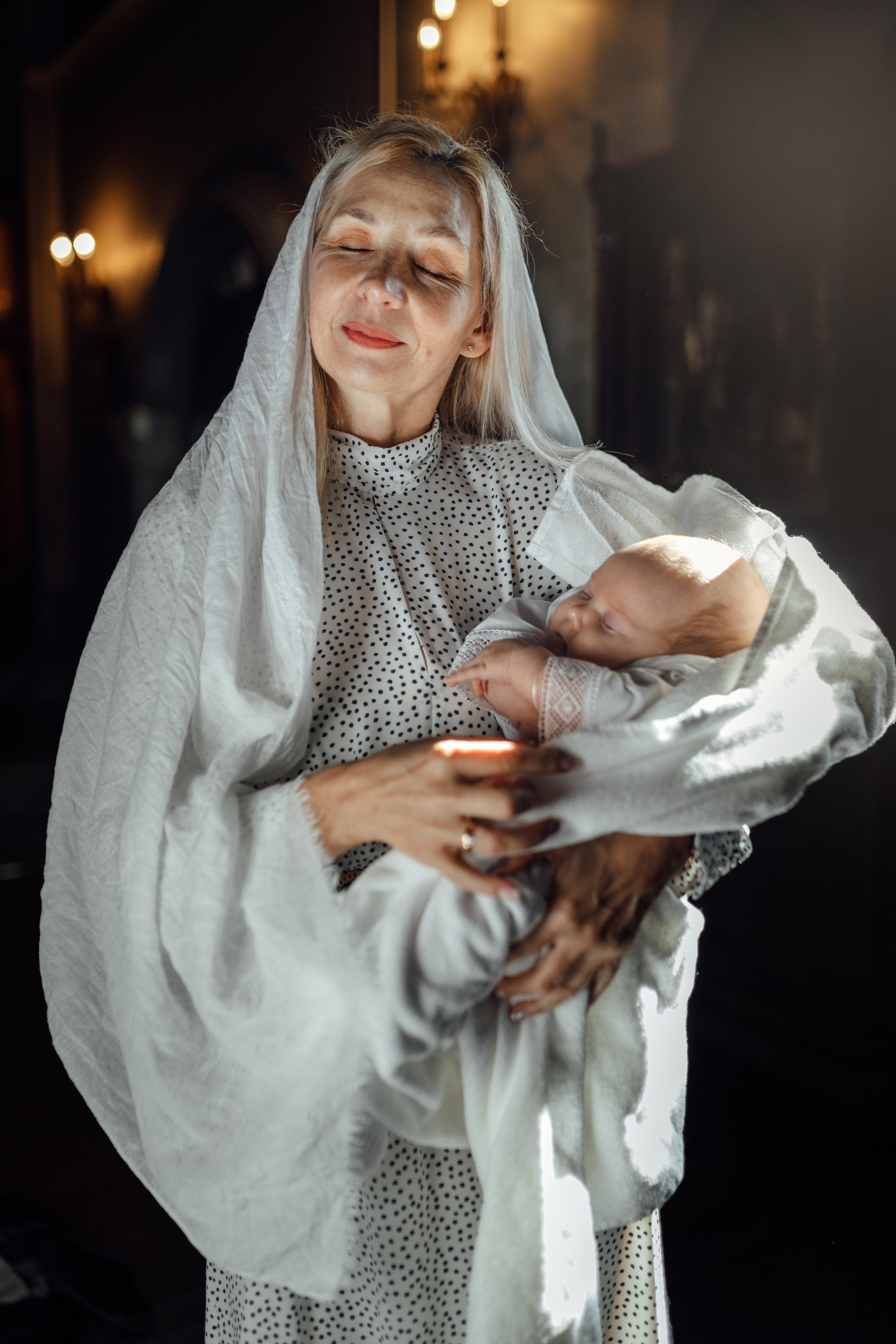 Крещение Тимура храм иконы Всех Скорбящих Радость, октябрь 2024