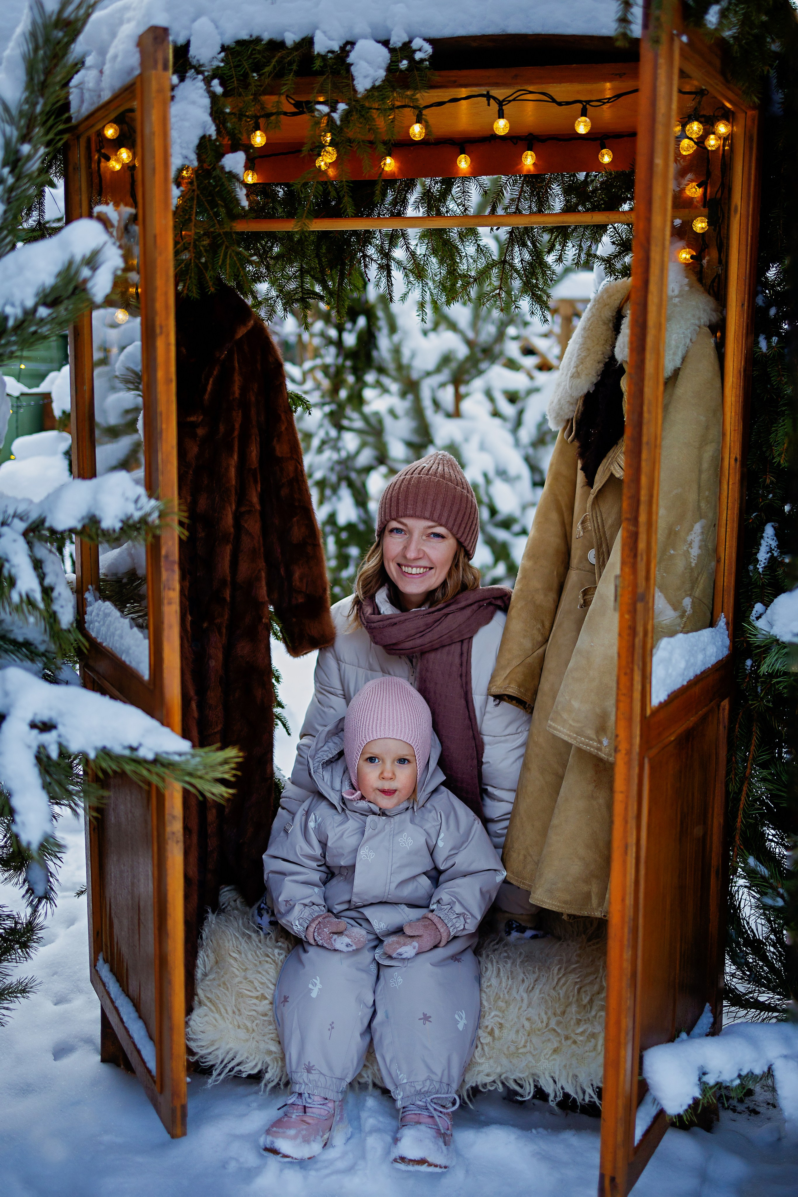 Новогодняя история. Мама и дочка. Фотограф Ульянкина Мария