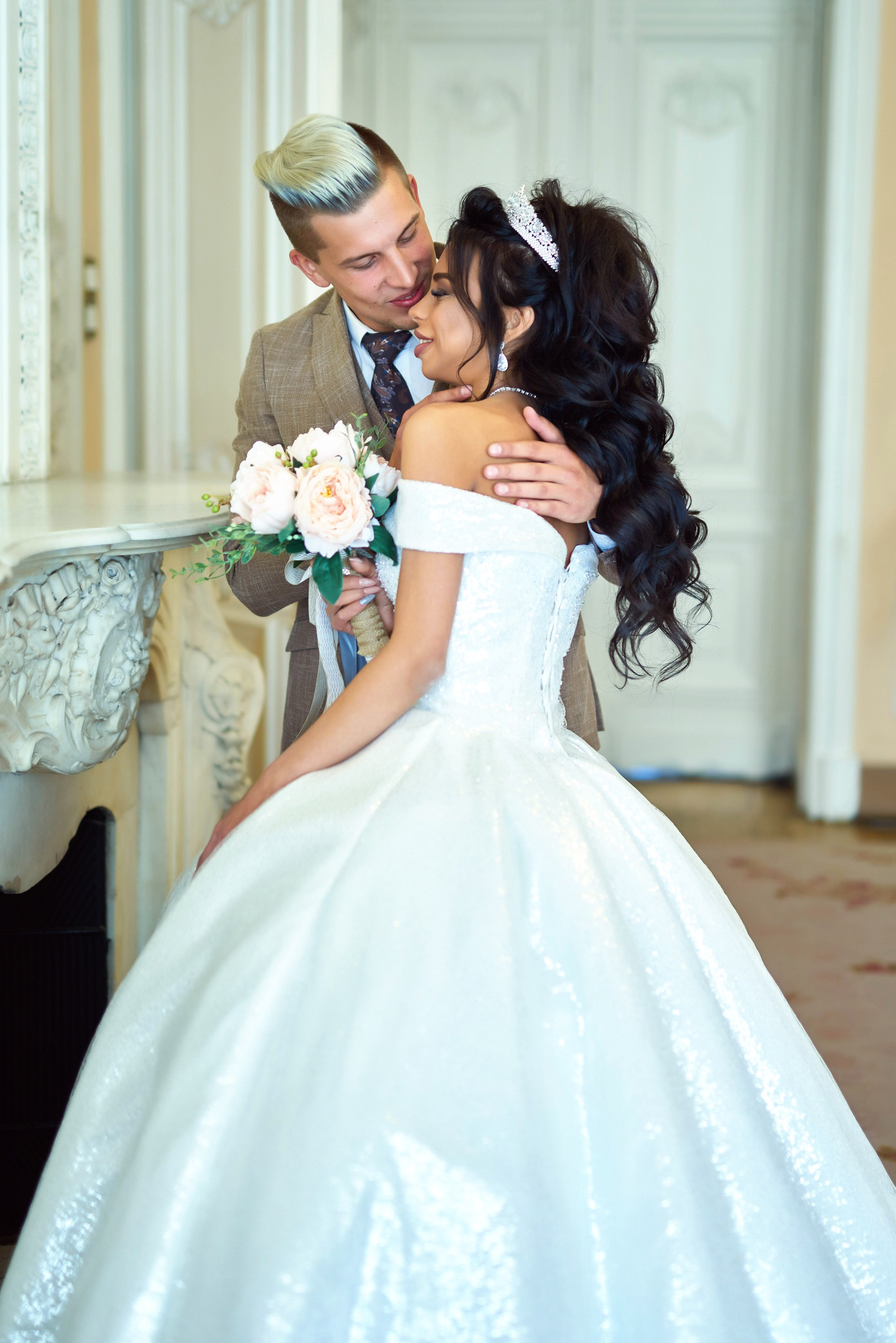 Михаил и Анна (Первый Дворец Бракосочетания России на Английской набережной 28). Портретный, семейный и свадебный фотограф в Санкт-Петербурге и в Пушкине Ширяев Денис