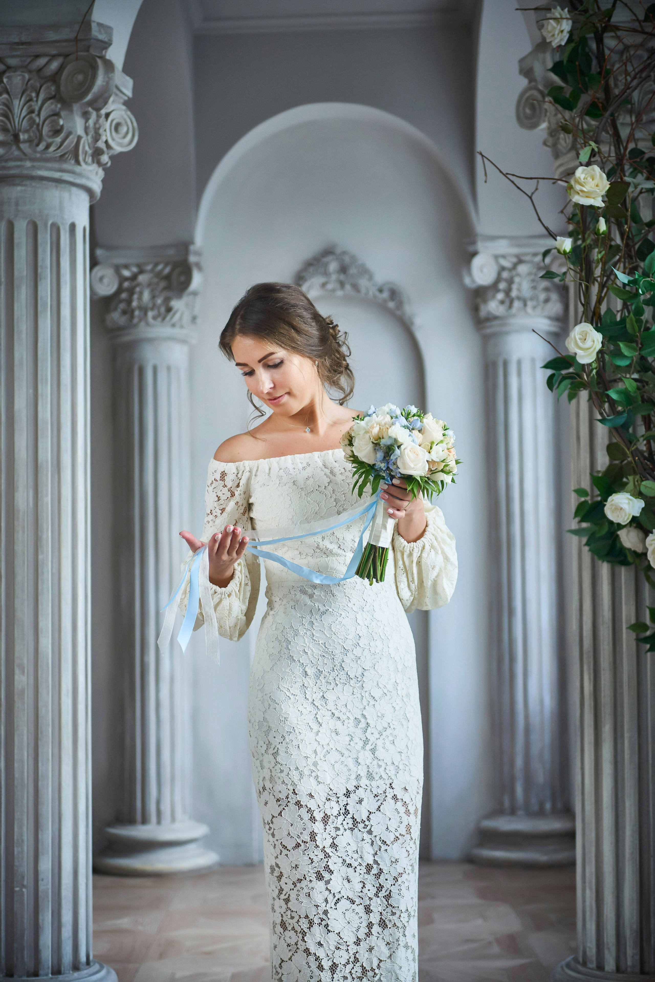 Свадебная фотосессия в студии. Портретный, семейный и свадебный фотограф в Санкт-Петербурге и в Пушкине Ширяев Денис