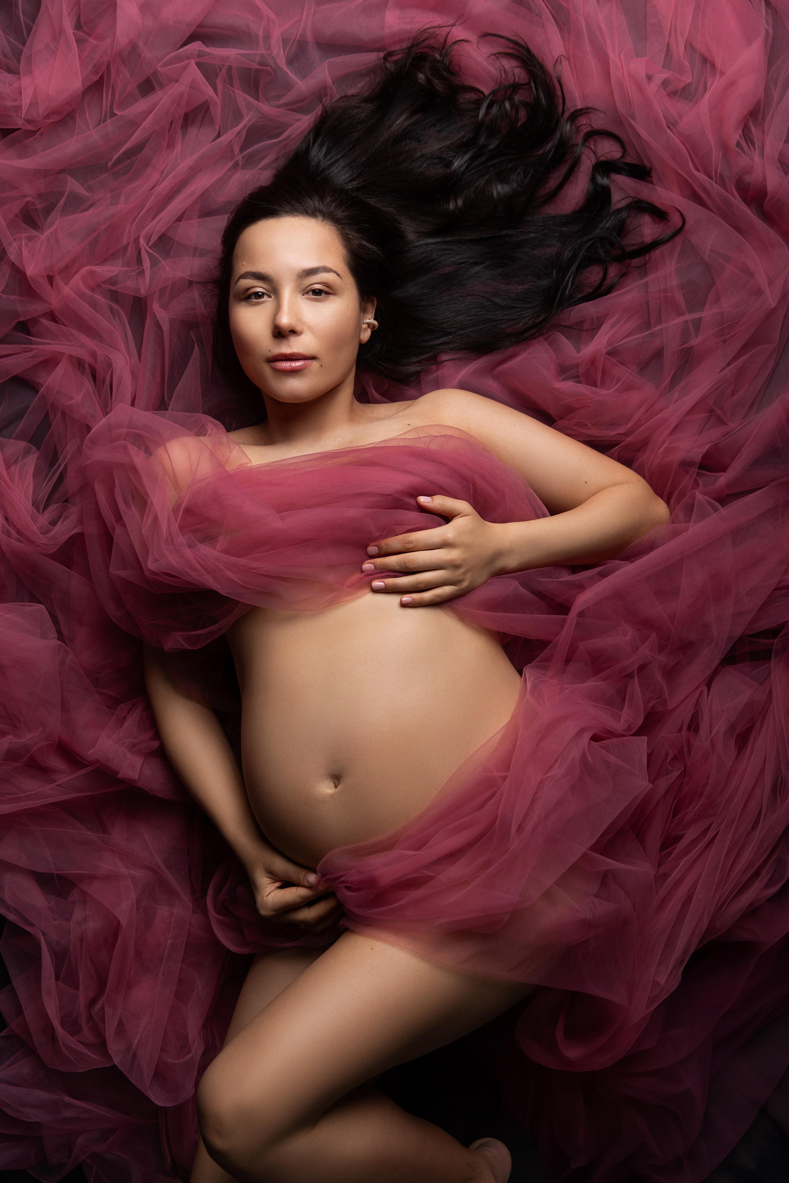 Фотосессия в тканях. Фотограф новорожденных, семейный фотограф в Санкт-Петербурге