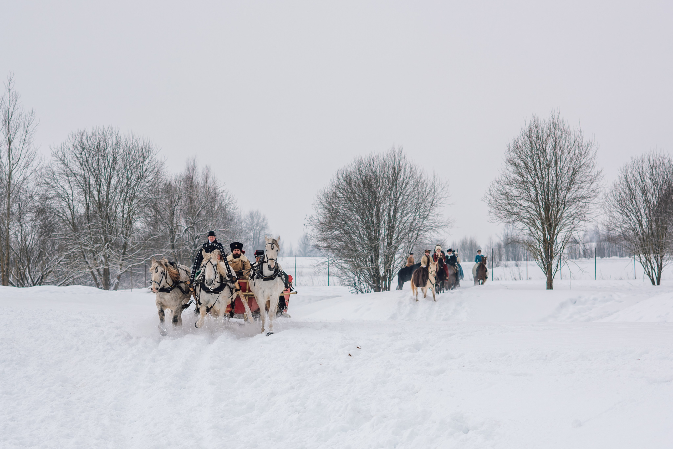 Зимняя парфорсная охота. Фотограф Диана Вальтер