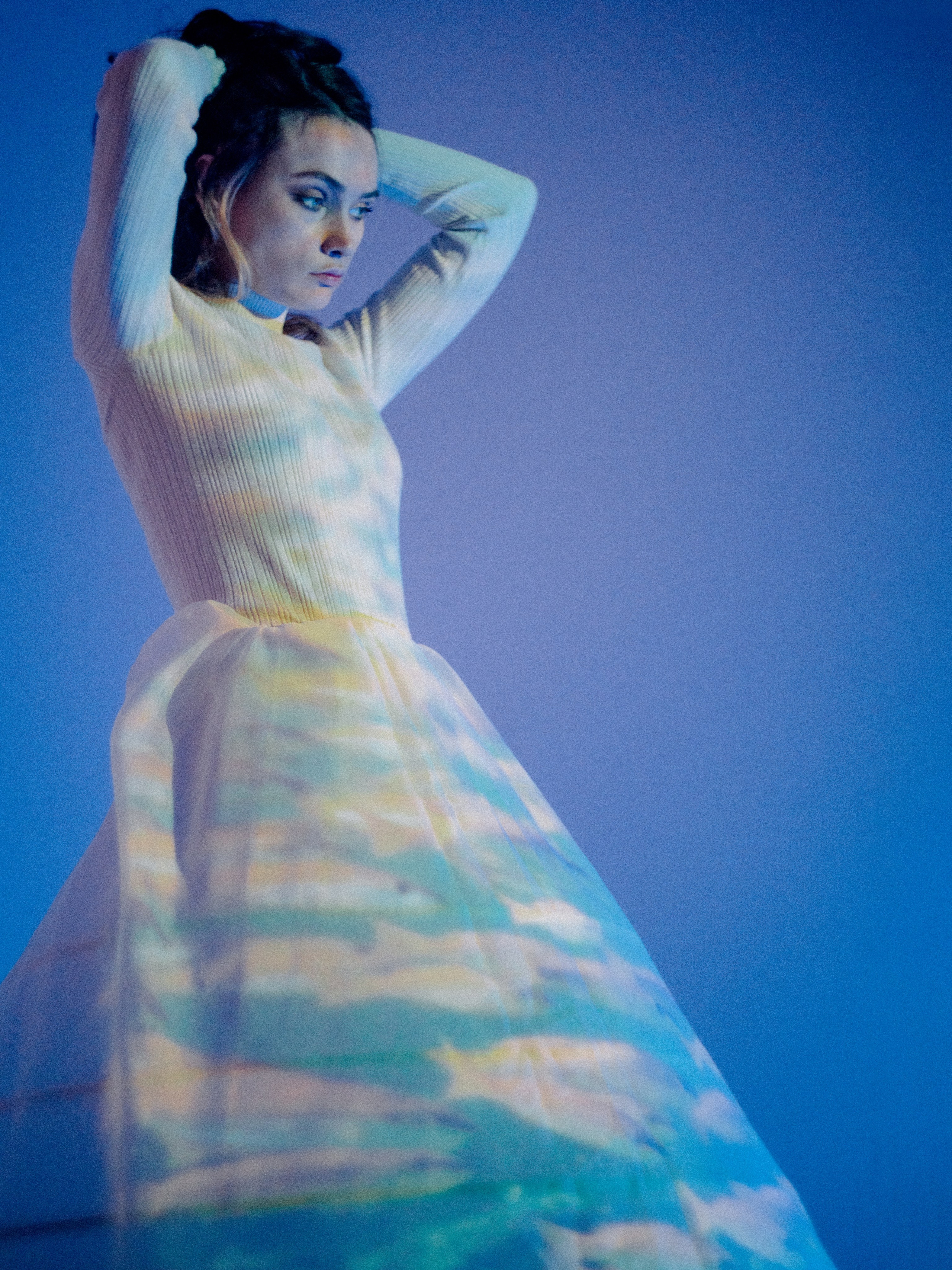 Портретная фотосессия с проектором в студии в Санкт-Петербурге. Светлана Гопанюк. Портретный фотограф. Санкт-Петербург. СПб