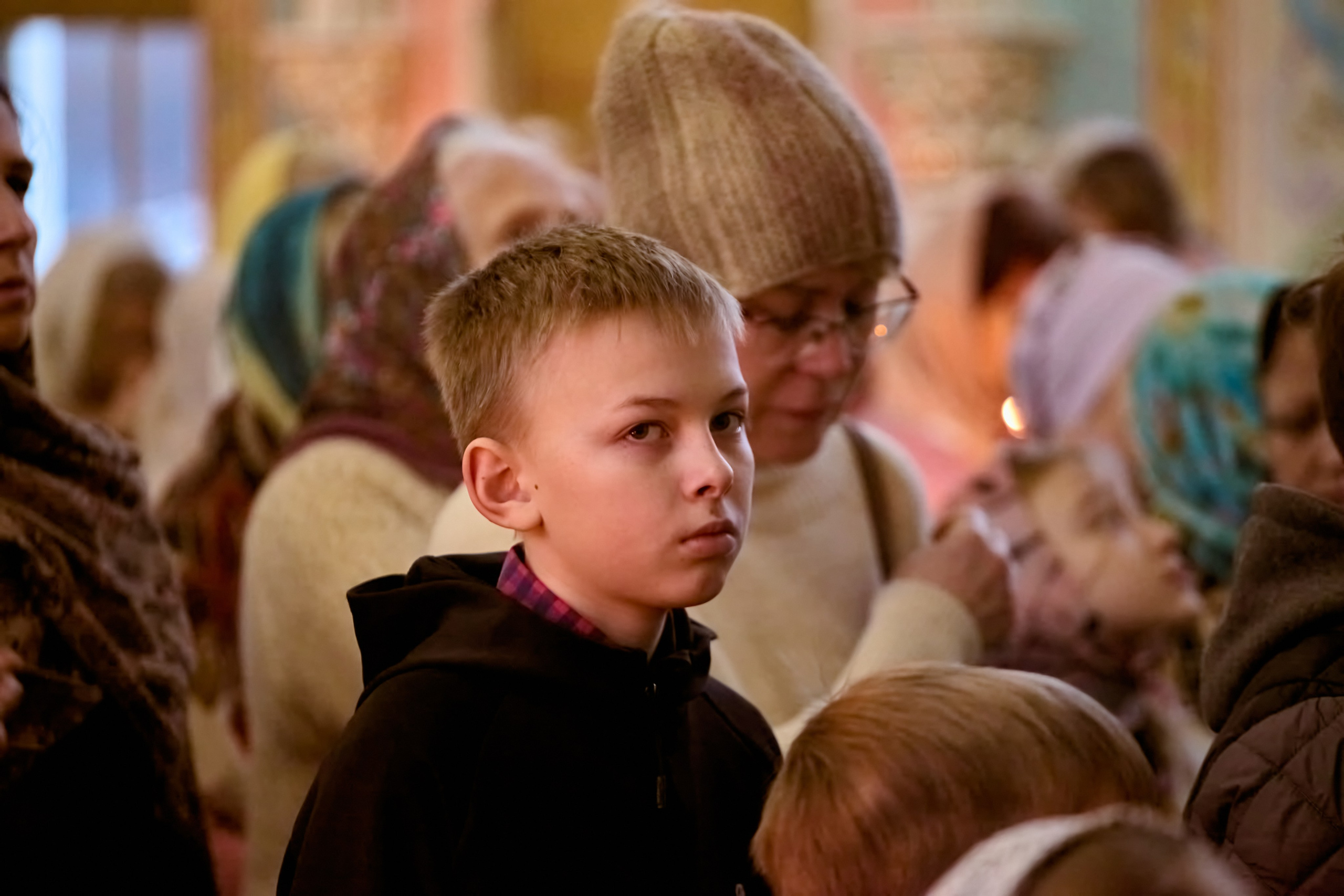 На празднике первой исповеди в Храме Преподобного Серафима Саровского,  Дзержинск.