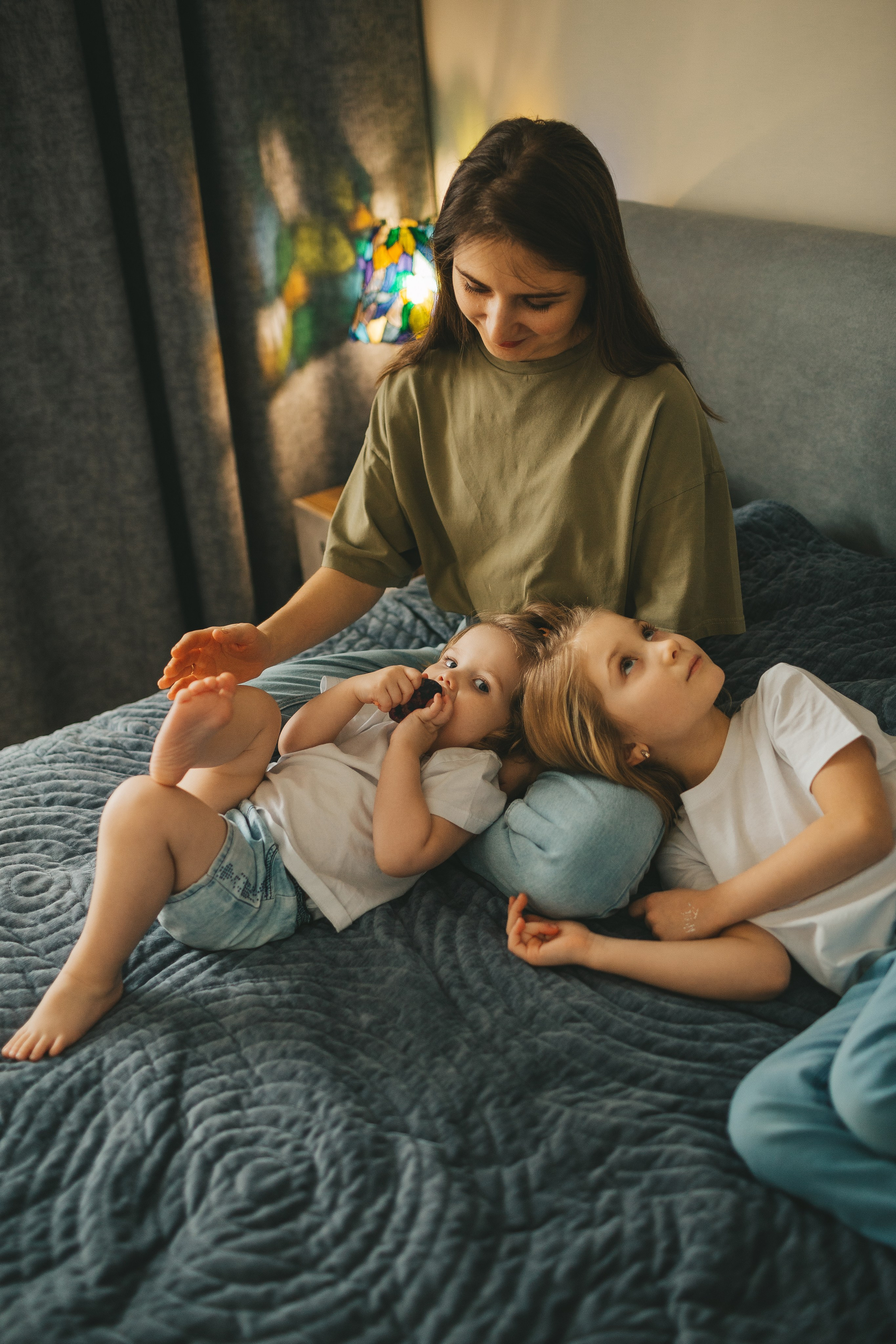 Семья Пети и Алёны (домашняя фотосессия). Семейный и детский фотограф и видеограф в Москве, Дрокина Наталья