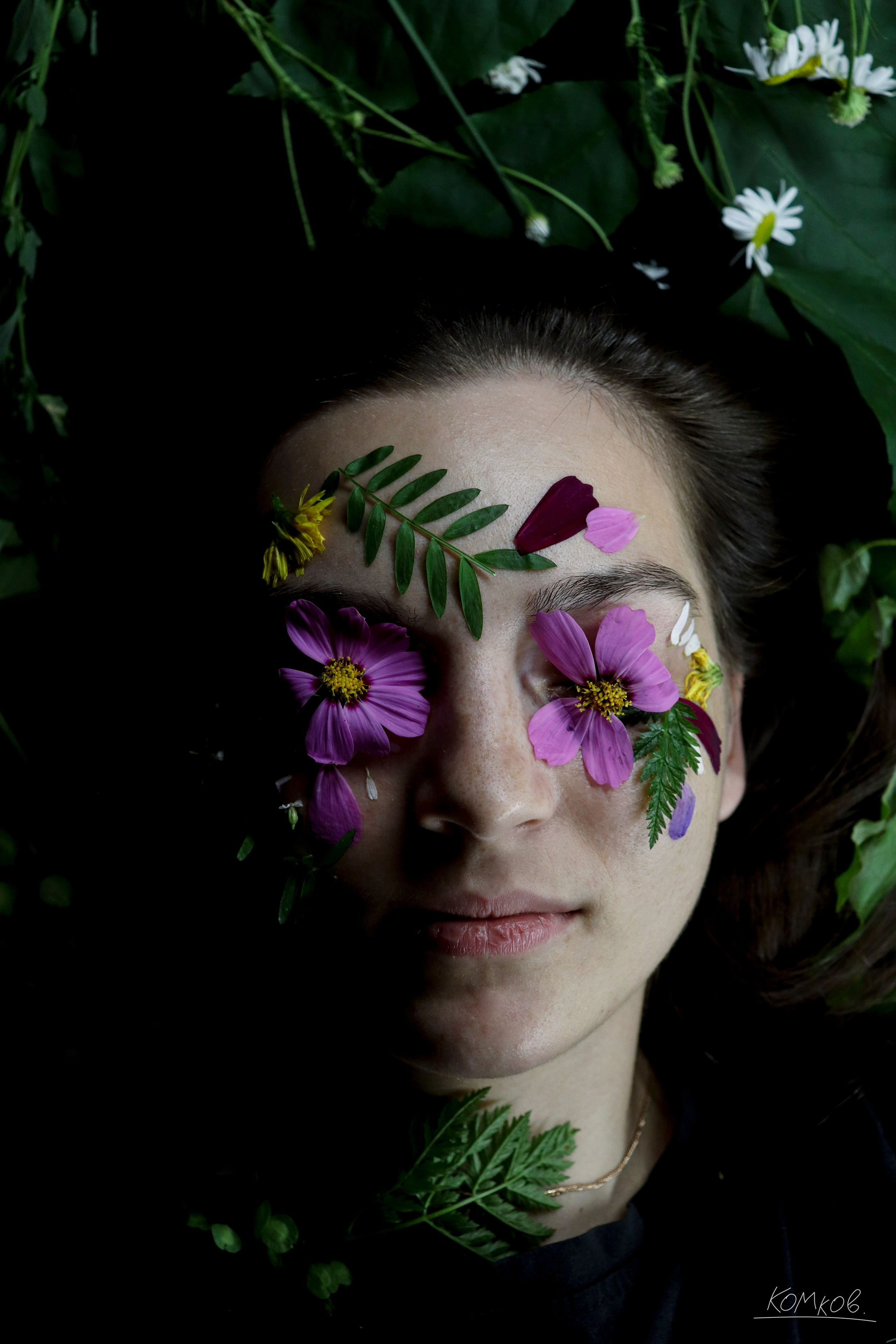 Маша и цветы. Ивентный фотограф в Санкт-Петербурге Олег Комков