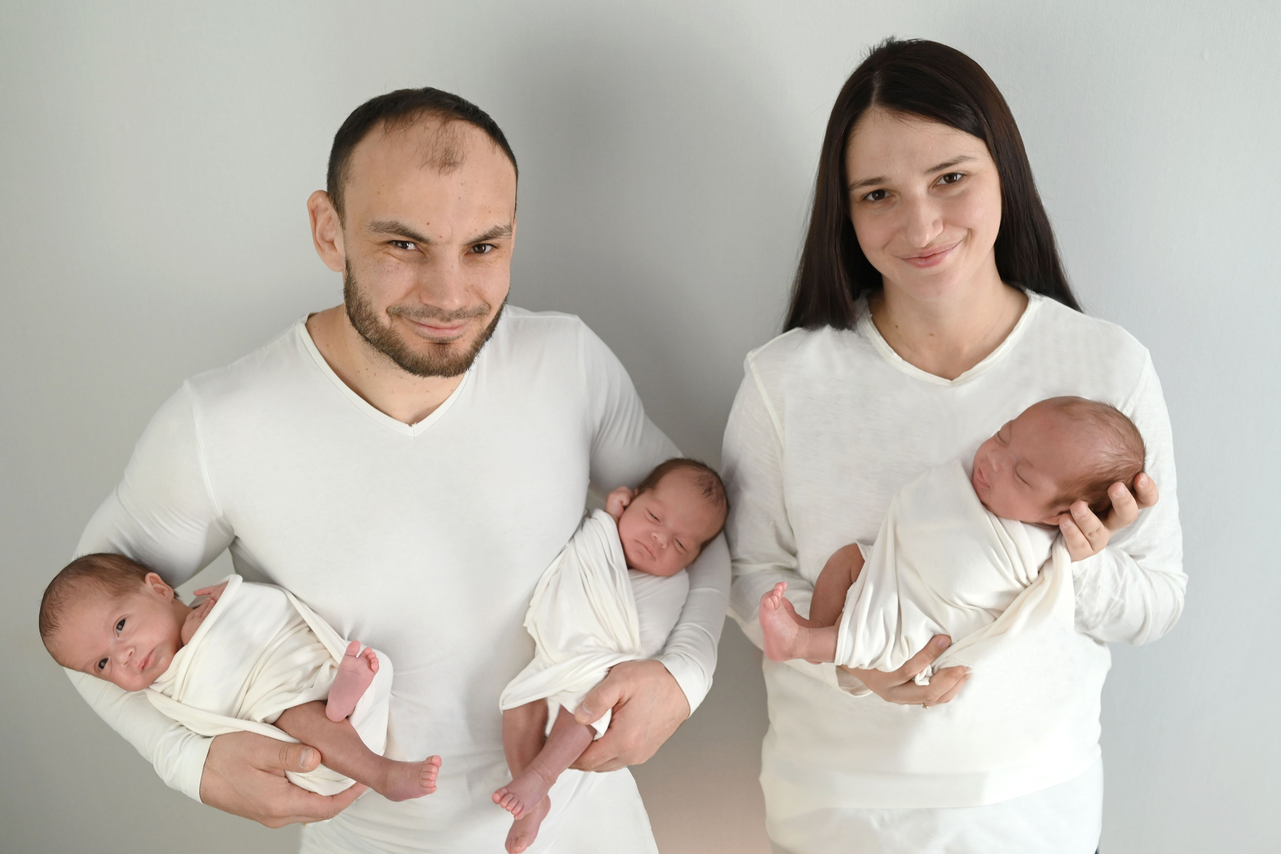 Тройняшки. Newborn42.ru Фотограф новорожденных  г. Кемерово Агафонова Жанна