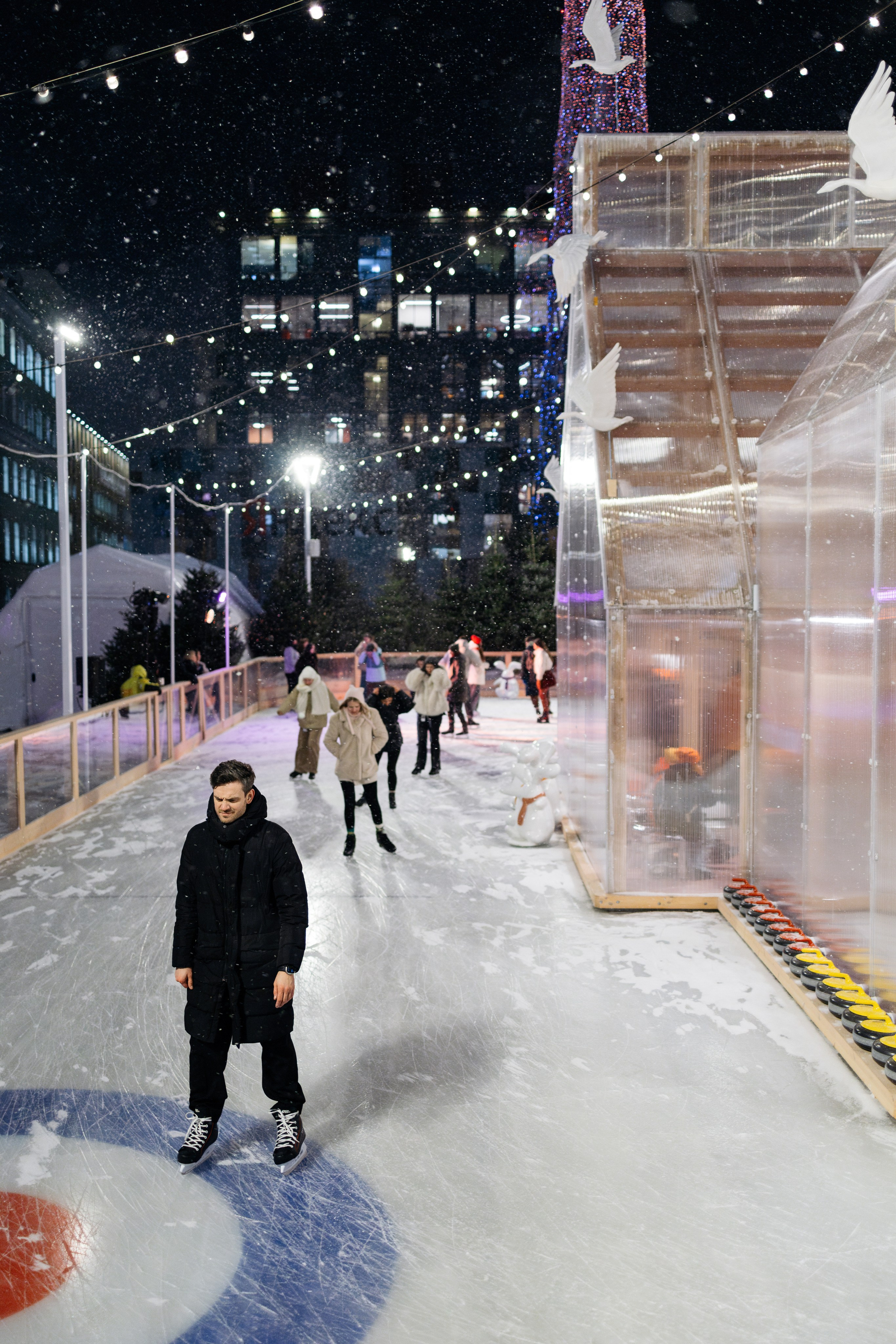 Открытие катка Яндекса. Репортажный фотограф в Москве Лера Зиновьева