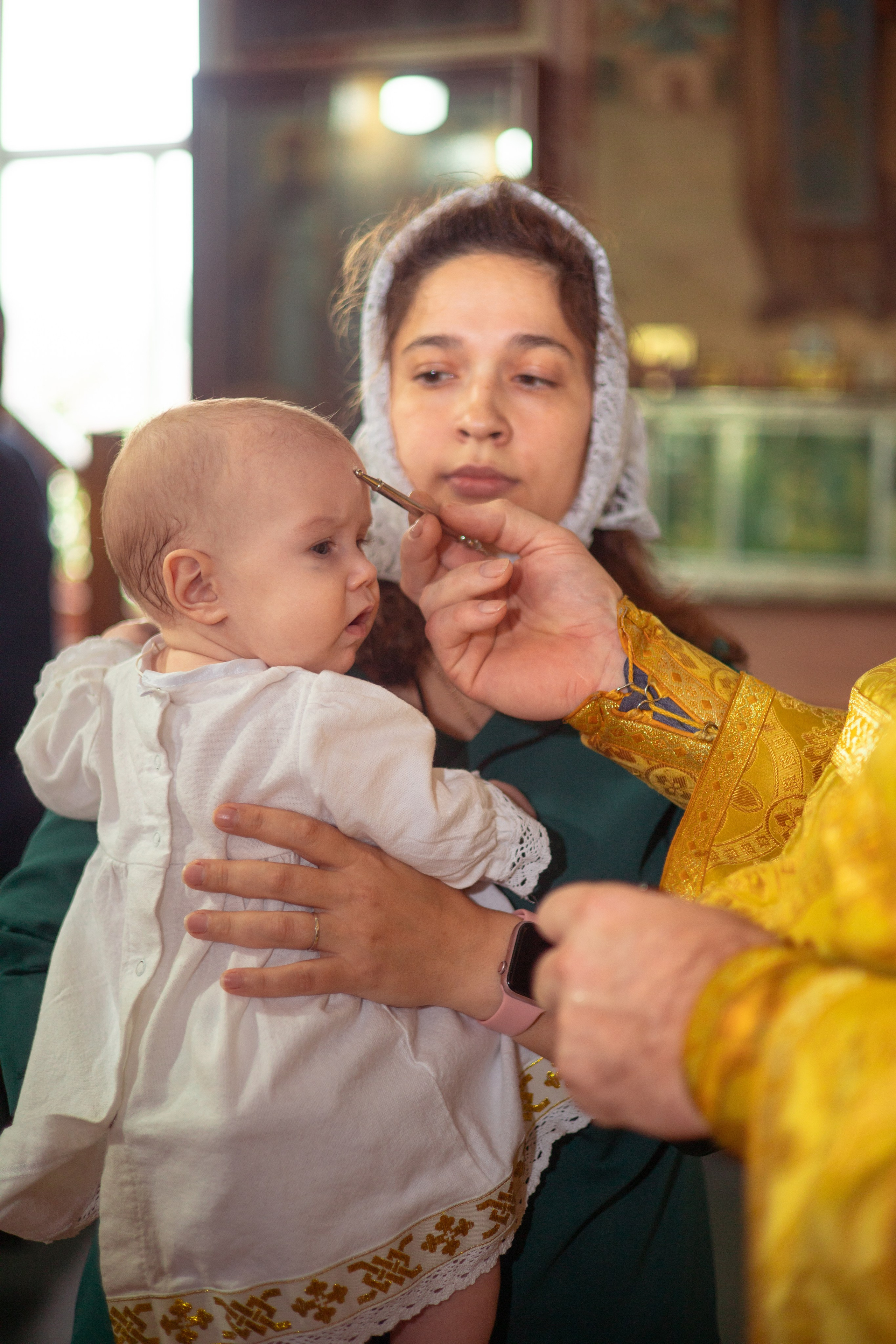 Таинство крещения Дарьи. Семейный и детский фотограф в Михайловке Татьяна Лестьева