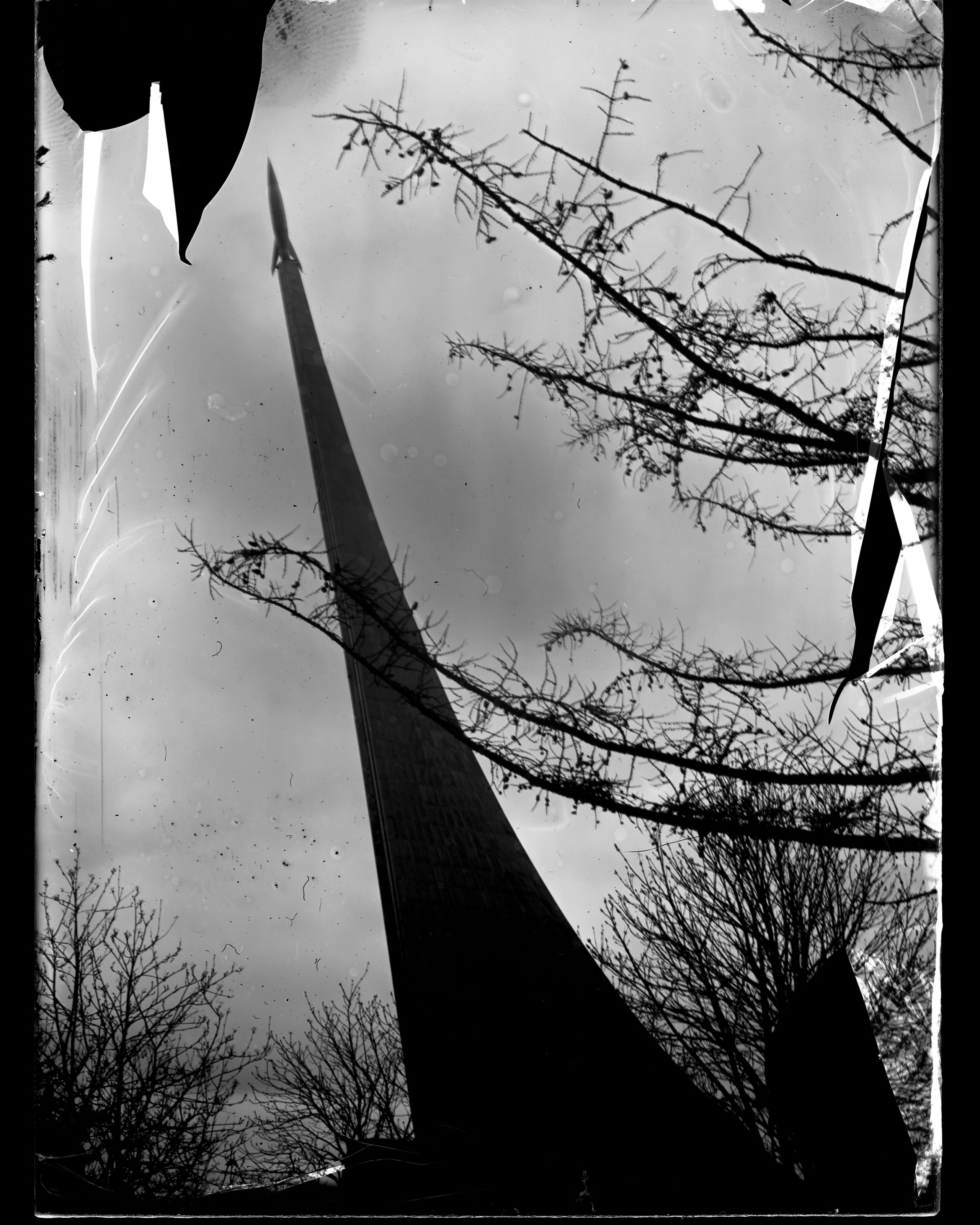 Glass plates. Darkroom aesthetics