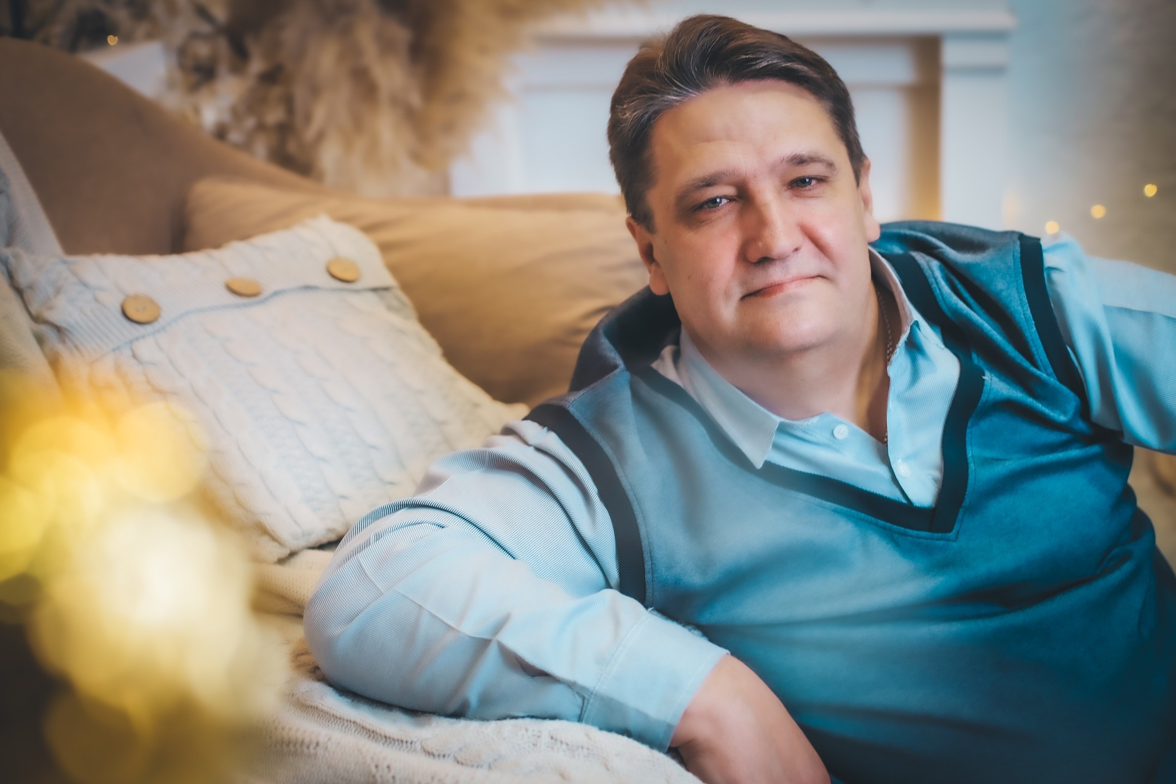 Новогодняя история Людмилы и Игоря. Фотограф беременности и семейных историй Эльвира Акарибе в городе Краснодар!