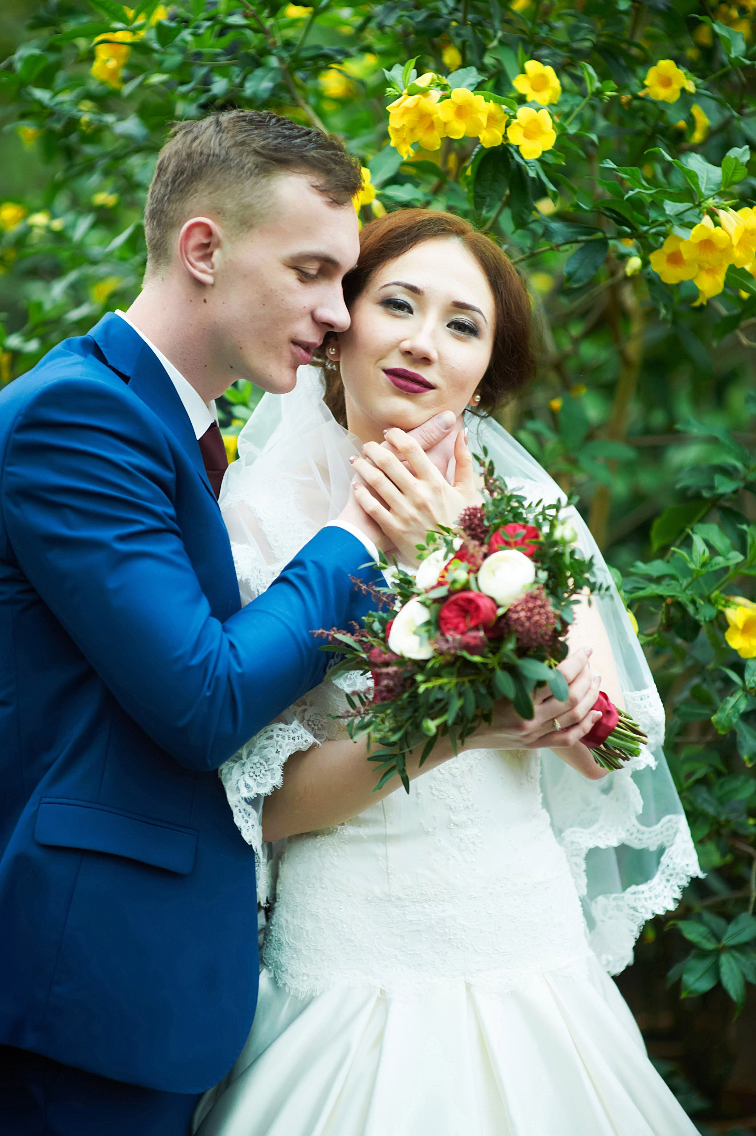 Индира и Дмитрий (свадебная фотосессия в Ботаническом саду и в фотостудии). Портретный, семейный и свадебный фотограф в Санкт-Петербурге и в Пушкине Ширяев Денис