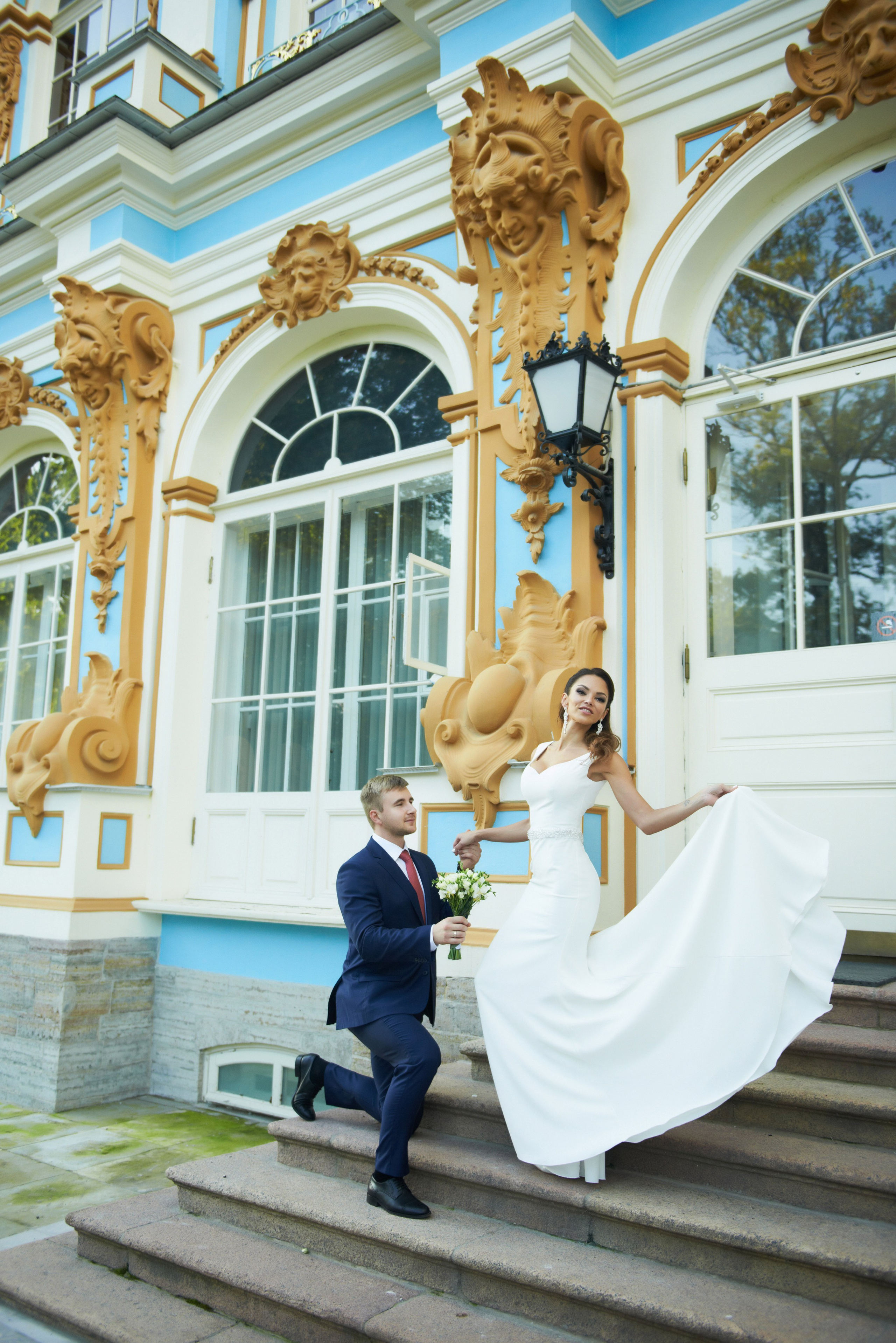 Максим и Наталья (свадебная фотосессия в Пушкине в Екатерининском парке). Портретный, семейный и свадебный фотограф в Санкт-Петербурге и в Пушкине Ширяев Денис