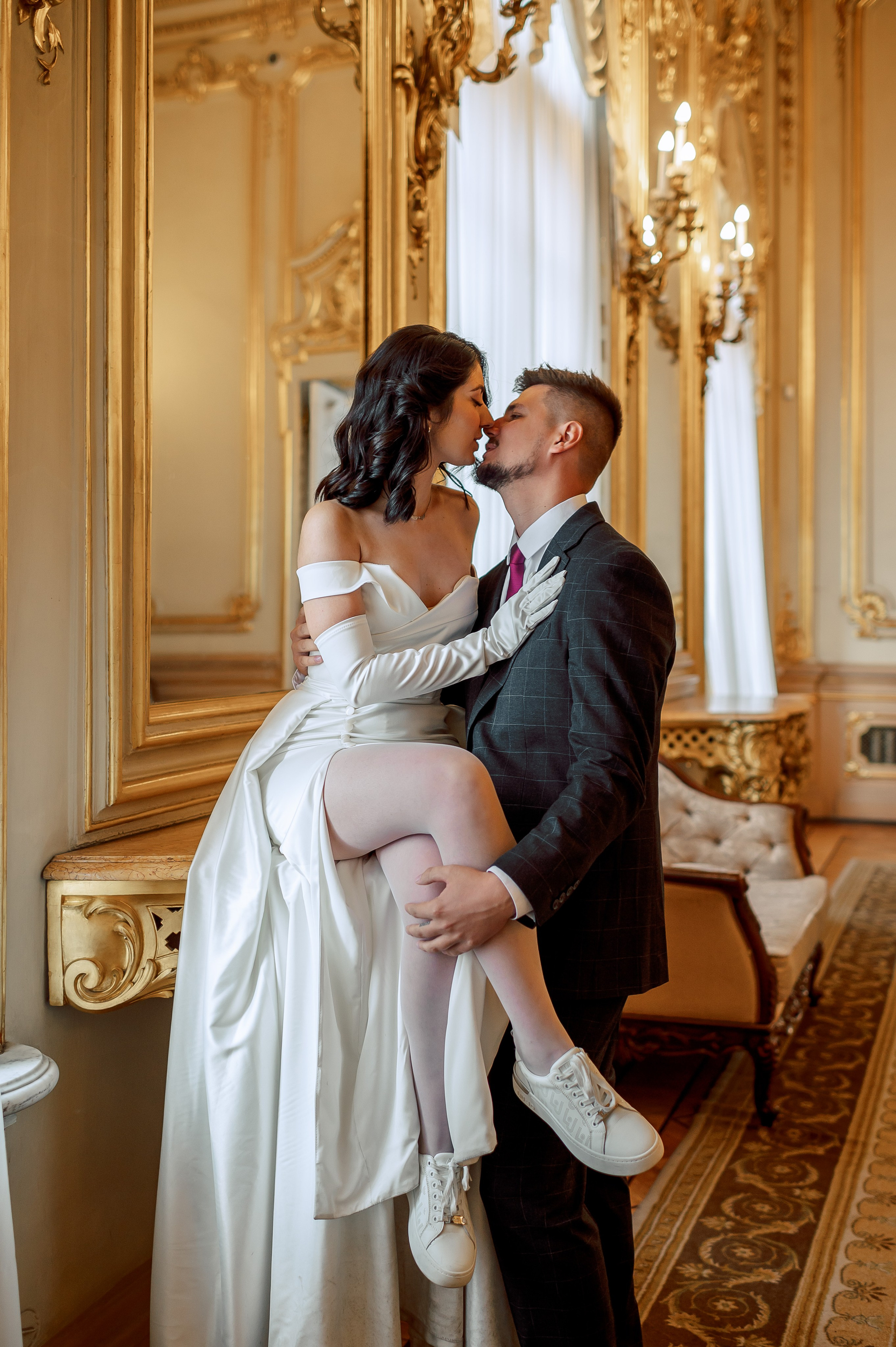 Камерная свадьба в Первом Дворце Бракосочетания №1 на Английской набережной Яны и Евгения. Портретный, семейный и свадебный фотограф в Санкт-Петербурге и в Пушкине Ширяев Денис